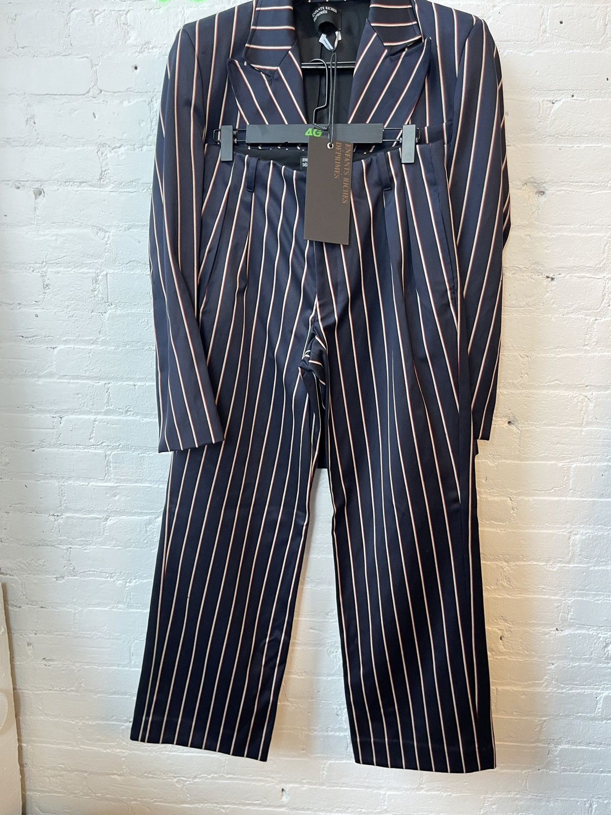 Enfants Riches Deprimes ERD SILK BLEND FULL STRIPE SUIT Size 38R - 2 Thumbnail
