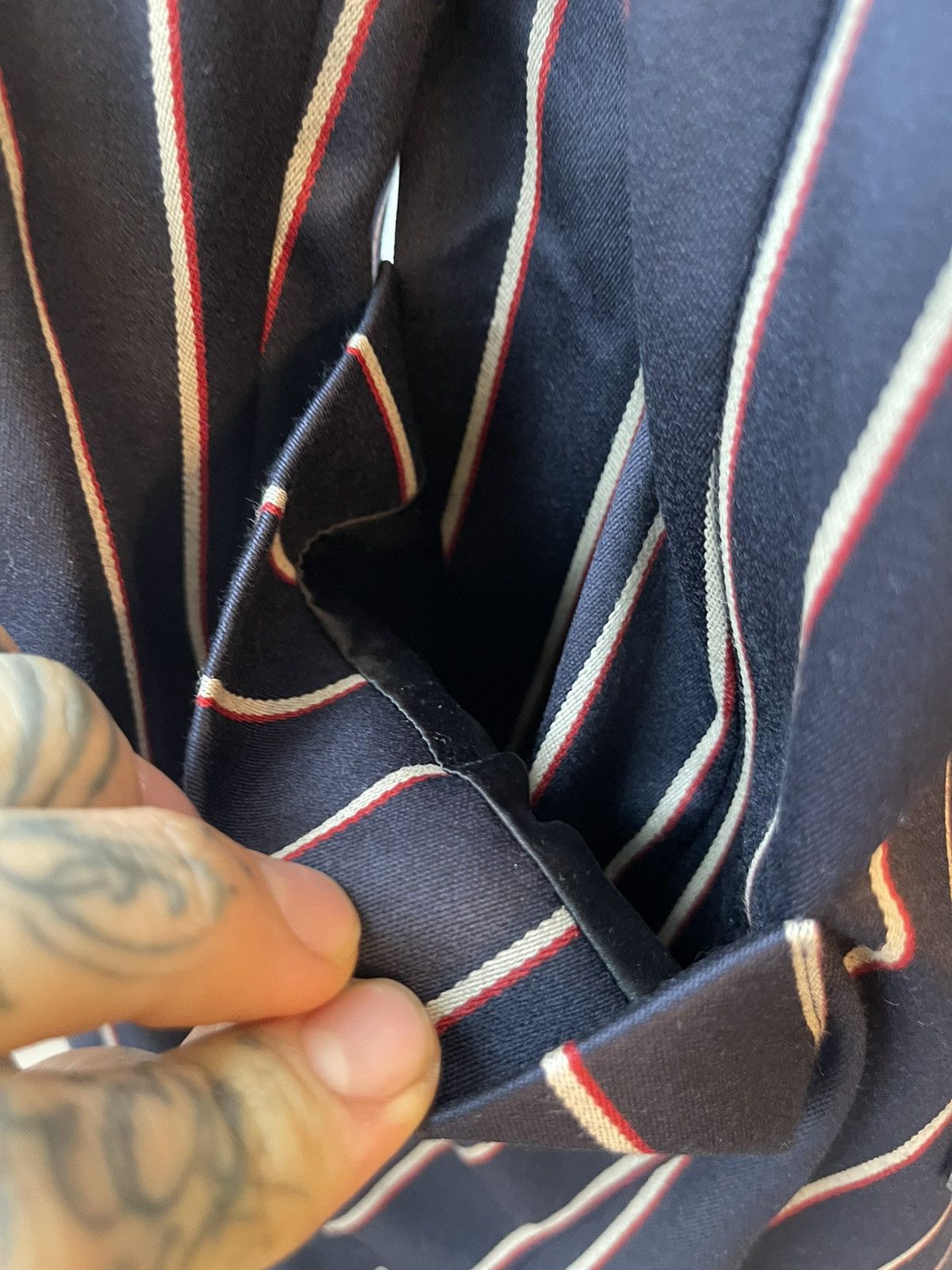 Enfants Riches Deprimes ERD SILK BLEND FULL STRIPE SUIT Size 38R - 10 Thumbnail