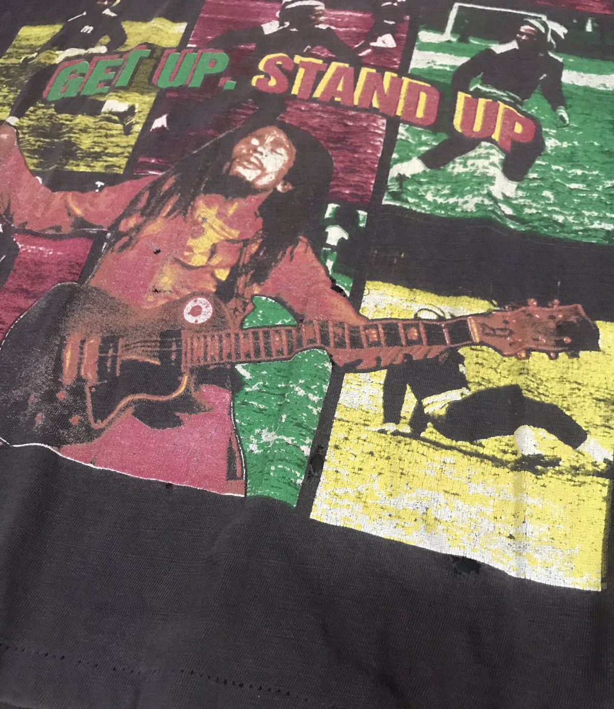Bob Marley VERRY RARE VINTAGE DISTRESSED BOB MARLEY 50TH ANIVERSSARY Size US XL / EU 56 / 4 - 18 Thumbnail