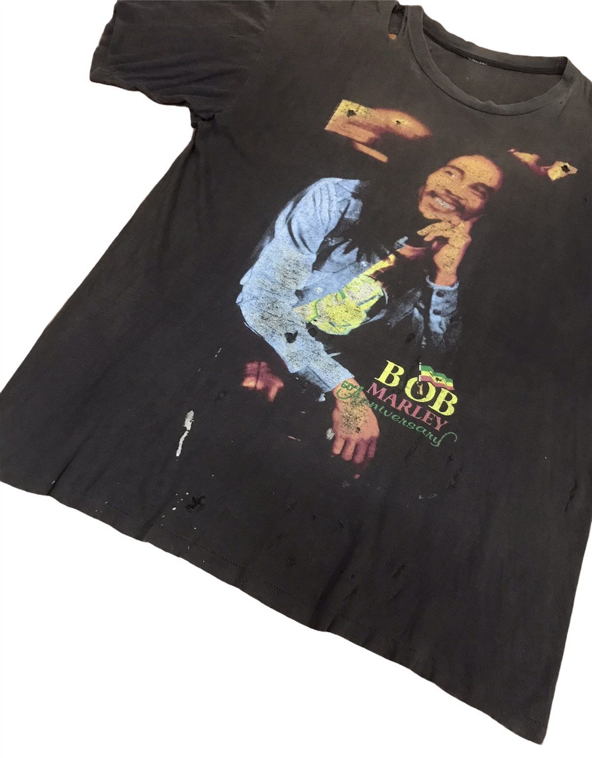 Bob Marley VERRY RARE VINTAGE DISTRESSED BOB MARLEY 50TH ANIVERSSARY Size US XL / EU 56 / 4 - 5 Thumbnail