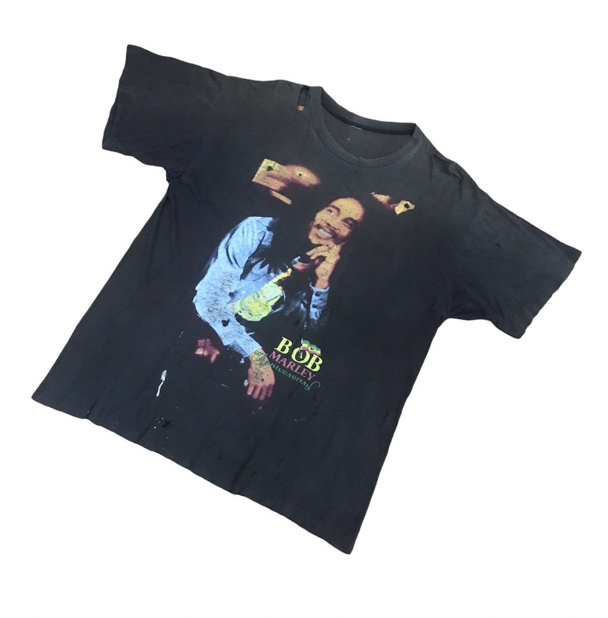 Bob Marley VERRY RARE VINTAGE DISTRESSED BOB MARLEY 50TH ANIVERSSARY Size US XL / EU 56 / 4 - 4 Thumbnail