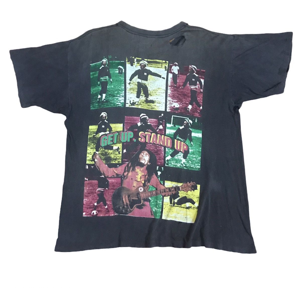 Bob Marley VERRY RARE VINTAGE DISTRESSED BOB MARLEY 50TH ANIVERSSARY Size US XL / EU 56 / 4 - 1 Thumbnail