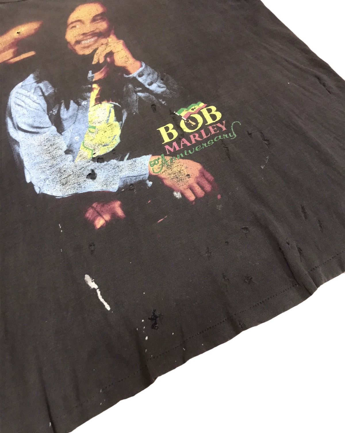 Bob Marley VERRY RARE VINTAGE DISTRESSED BOB MARLEY 50TH ANIVERSSARY Size US XL / EU 56 / 4 - 6 Thumbnail