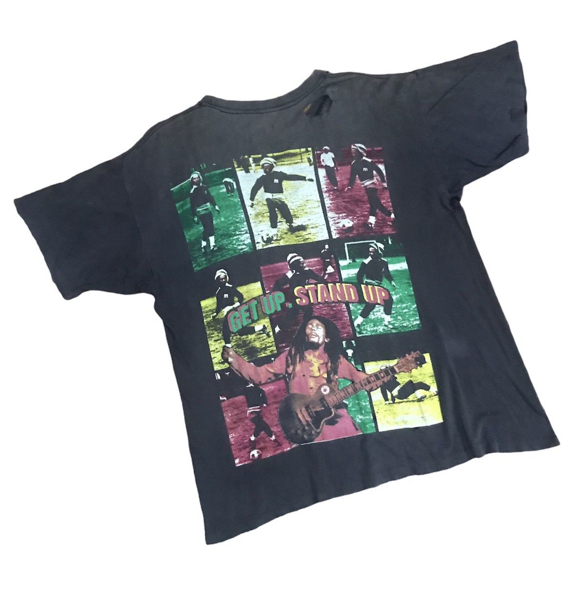 Bob Marley VERRY RARE VINTAGE DISTRESSED BOB MARLEY 50TH ANIVERSSARY Size US XL / EU 56 / 4 - 10 Thumbnail