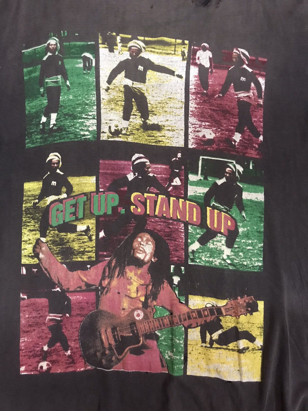 Bob Marley VERRY RARE VINTAGE DISTRESSED BOB MARLEY 50TH ANIVERSSARY Size US XL / EU 56 / 4 - 17 Thumbnail