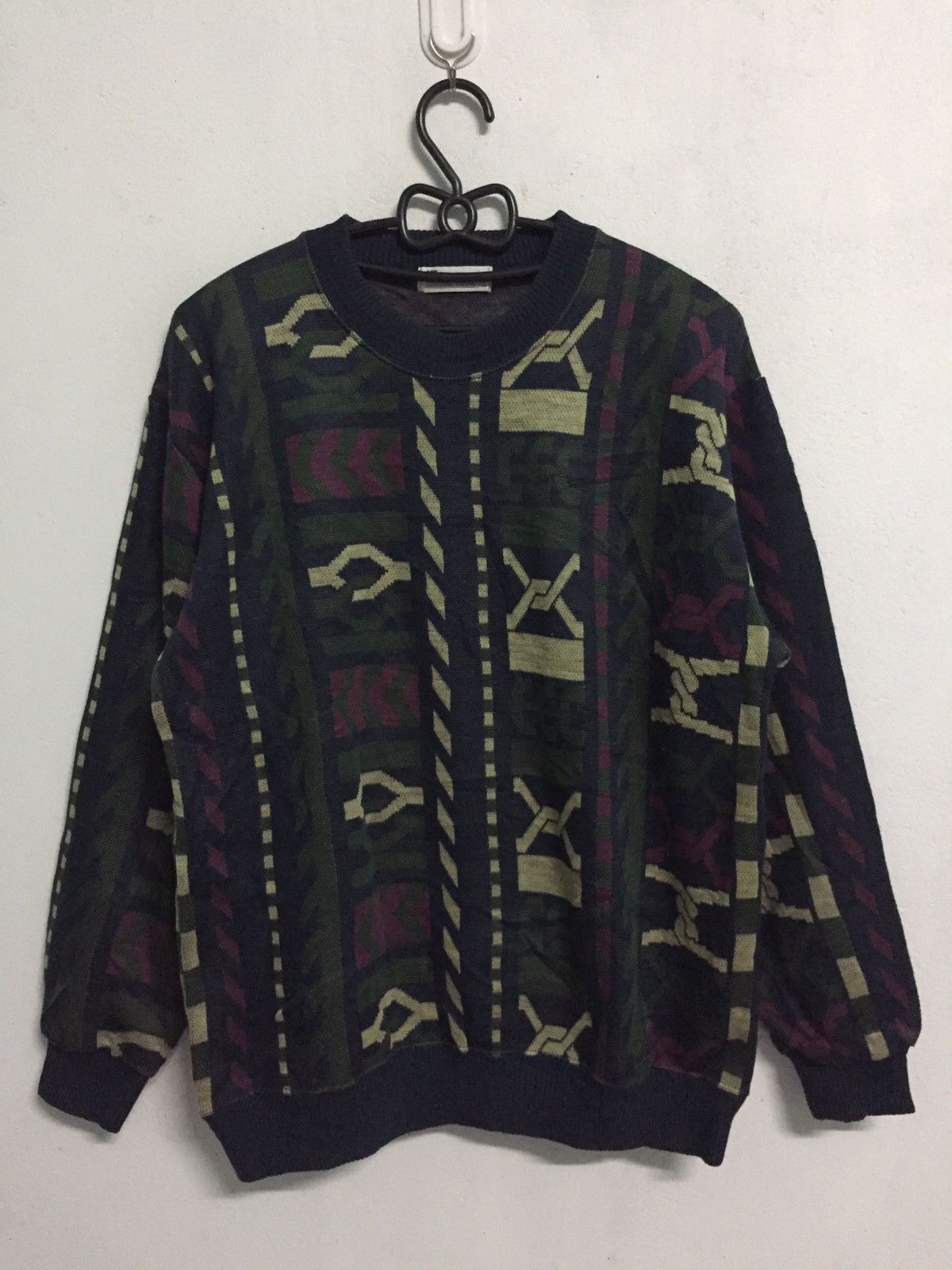 Japanese Brand Lindbergh Excellence Sweater Novajo Fullprint Made in Japan Size US L / EU 52-54 / 3 - 1 Thumbnail