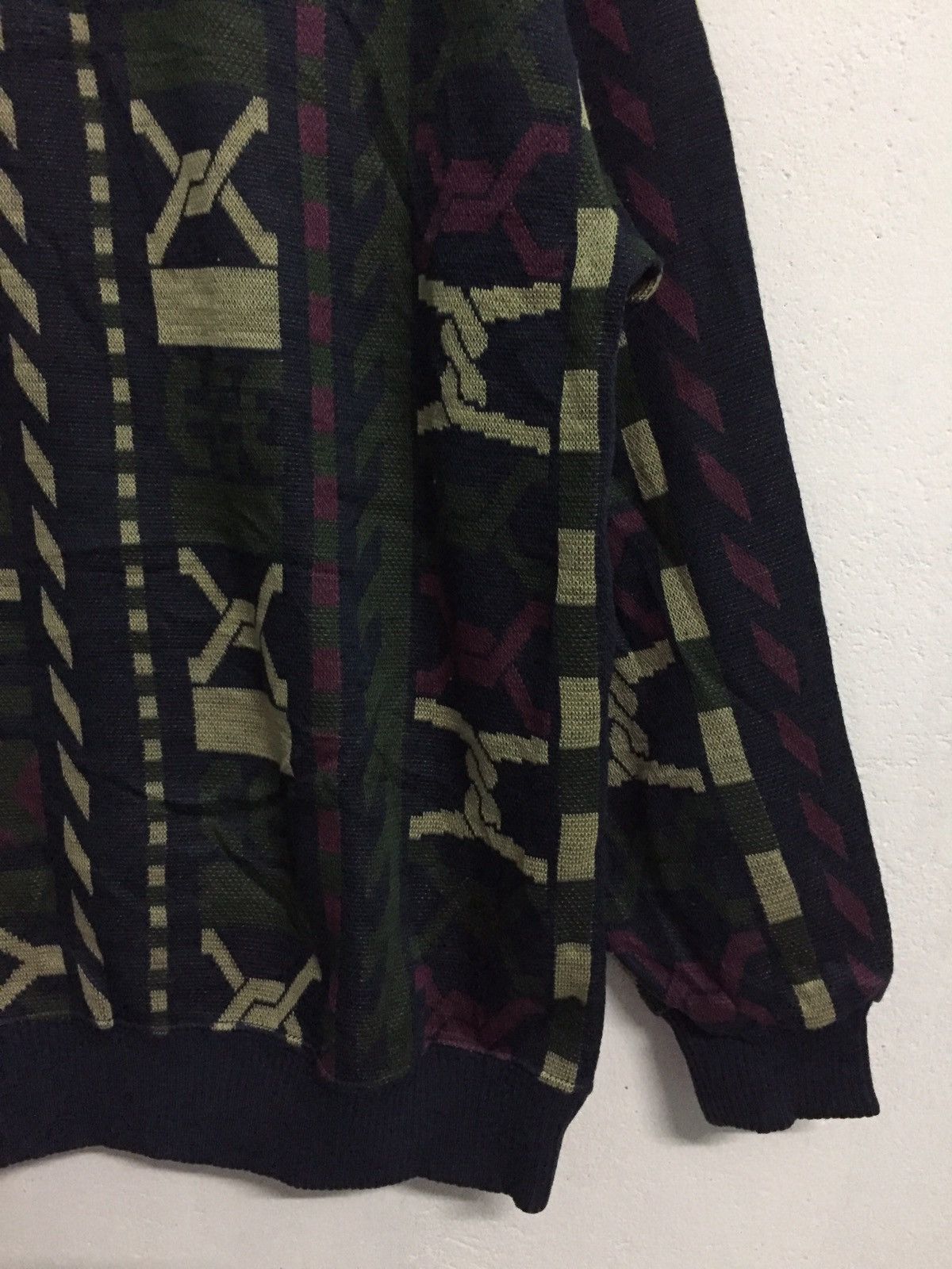 Japanese Brand Lindbergh Excellence Sweater Novajo Fullprint Made in Japan Size US L / EU 52-54 / 3 - 5 Thumbnail