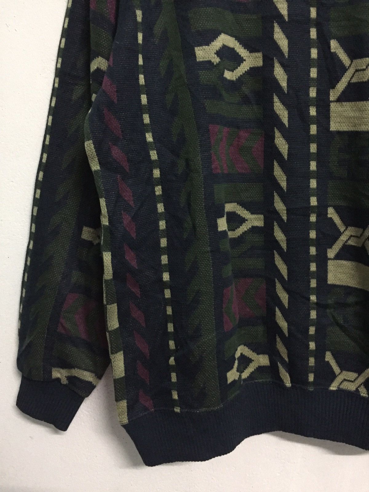 Japanese Brand Lindbergh Excellence Sweater Novajo Fullprint Made in Japan Size US L / EU 52-54 / 3 - 4 Thumbnail