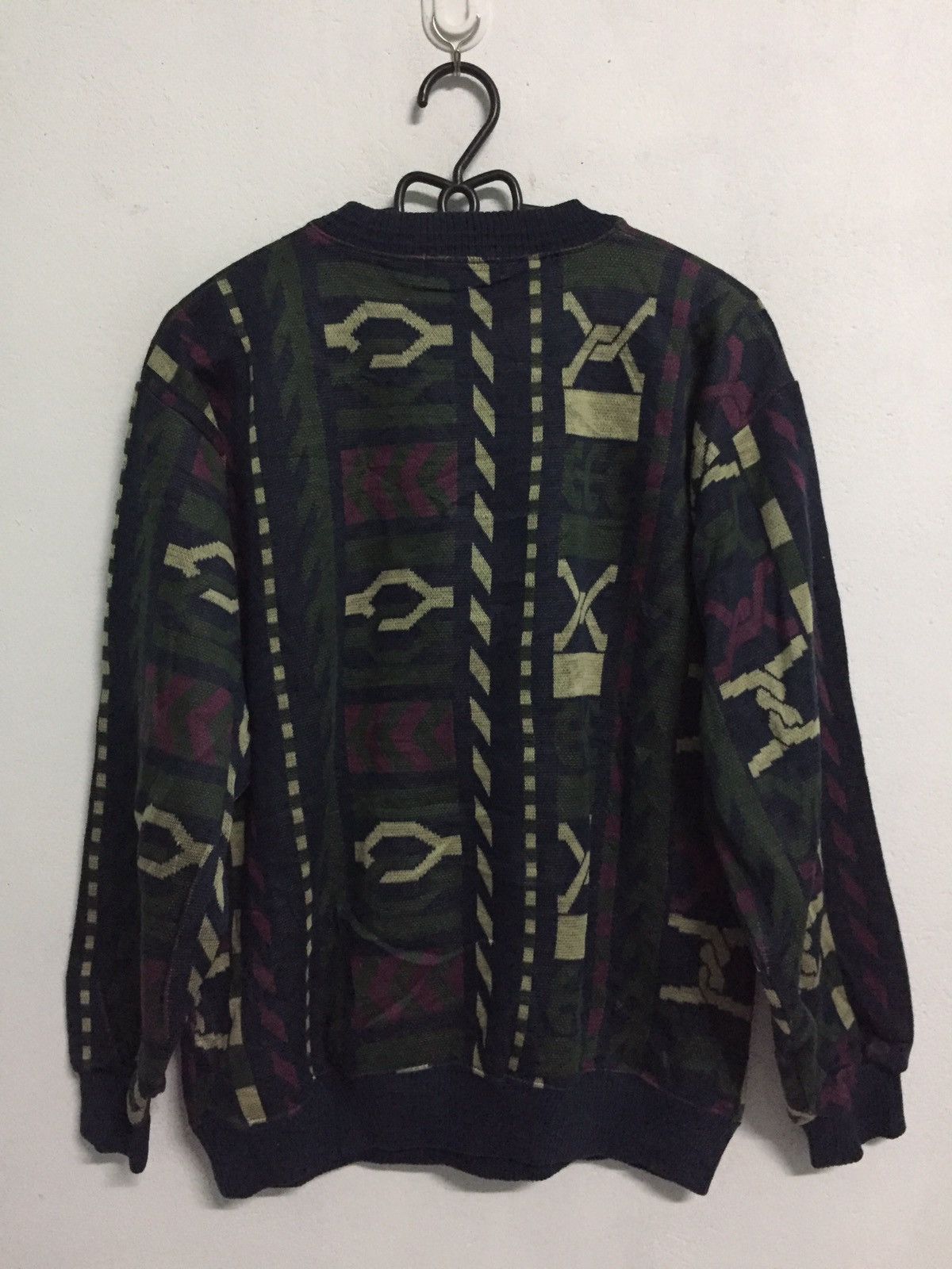 Japanese Brand Lindbergh Excellence Sweater Novajo Fullprint Made in Japan Size US L / EU 52-54 / 3 - 6 Thumbnail