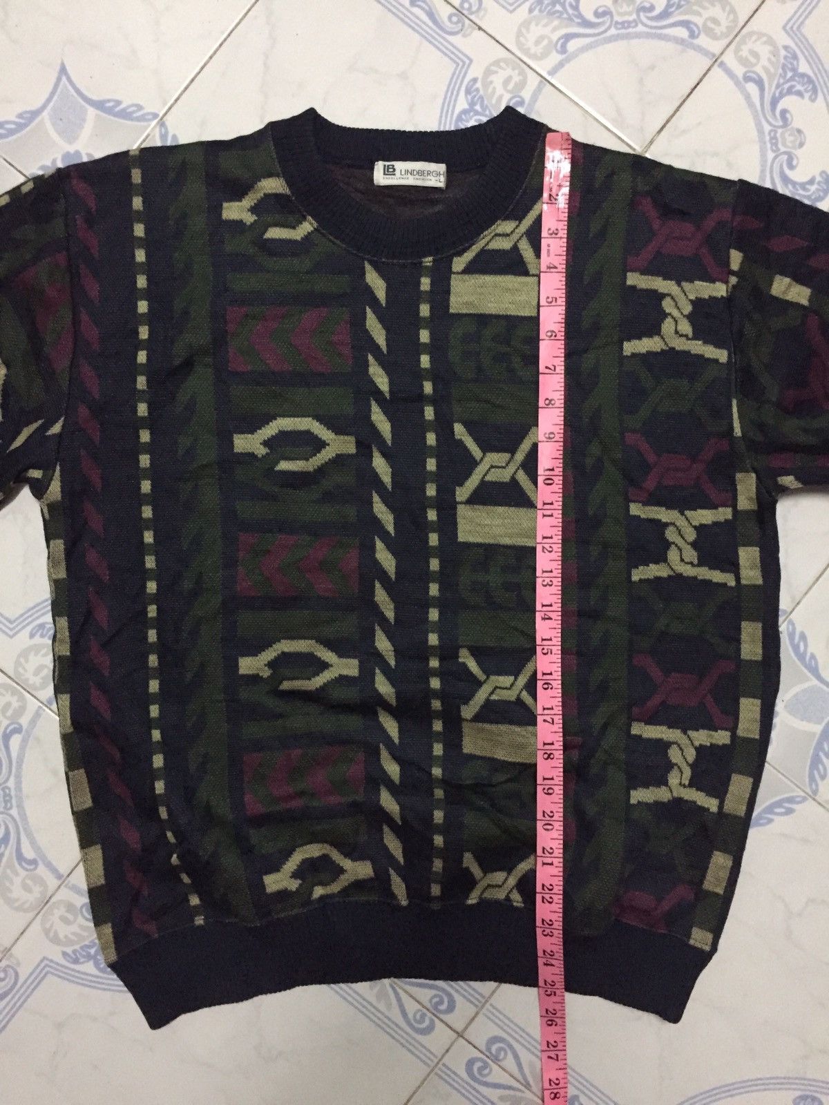 Japanese Brand Lindbergh Excellence Sweater Novajo Fullprint Made in Japan Size US L / EU 52-54 / 3 - 15 Thumbnail