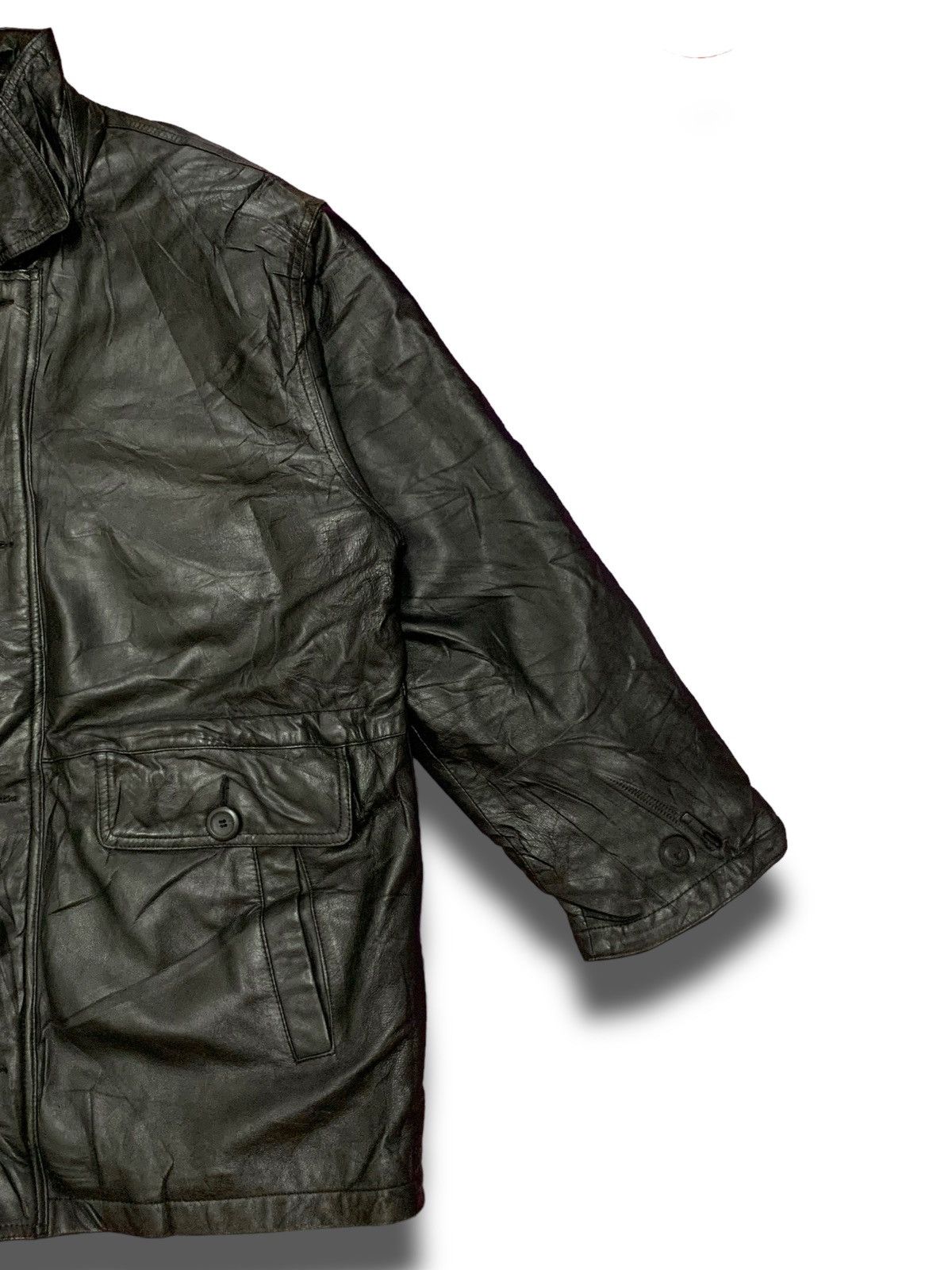 Genuine Leather Vintage 90s ItalianMens Leather Jacket Size US L / EU 52-54 / 3 - 4 Thumbnail