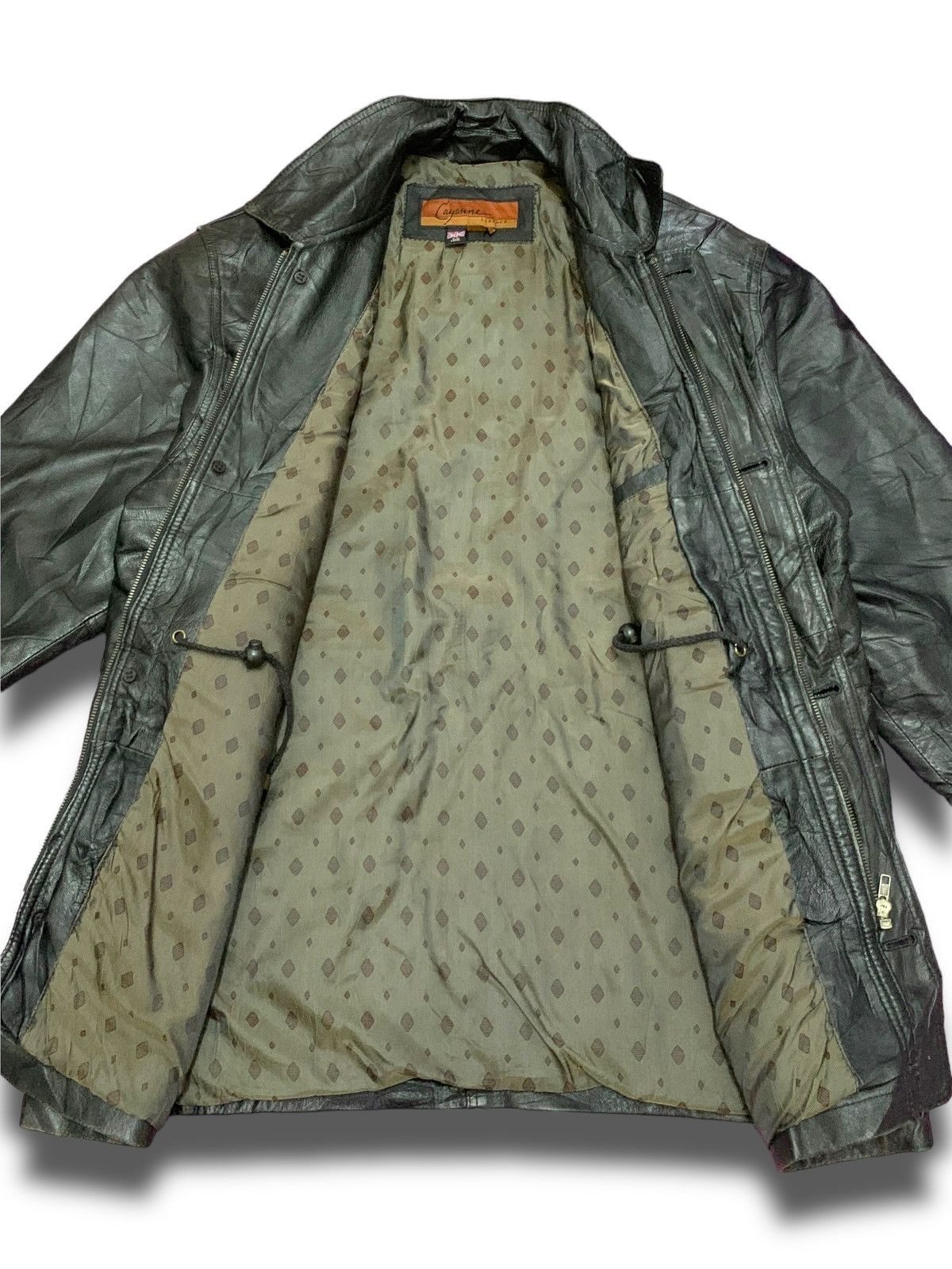 Genuine Leather Vintage 90s ItalianMens Leather Jacket Size US L / EU 52-54 / 3 - 8 Thumbnail