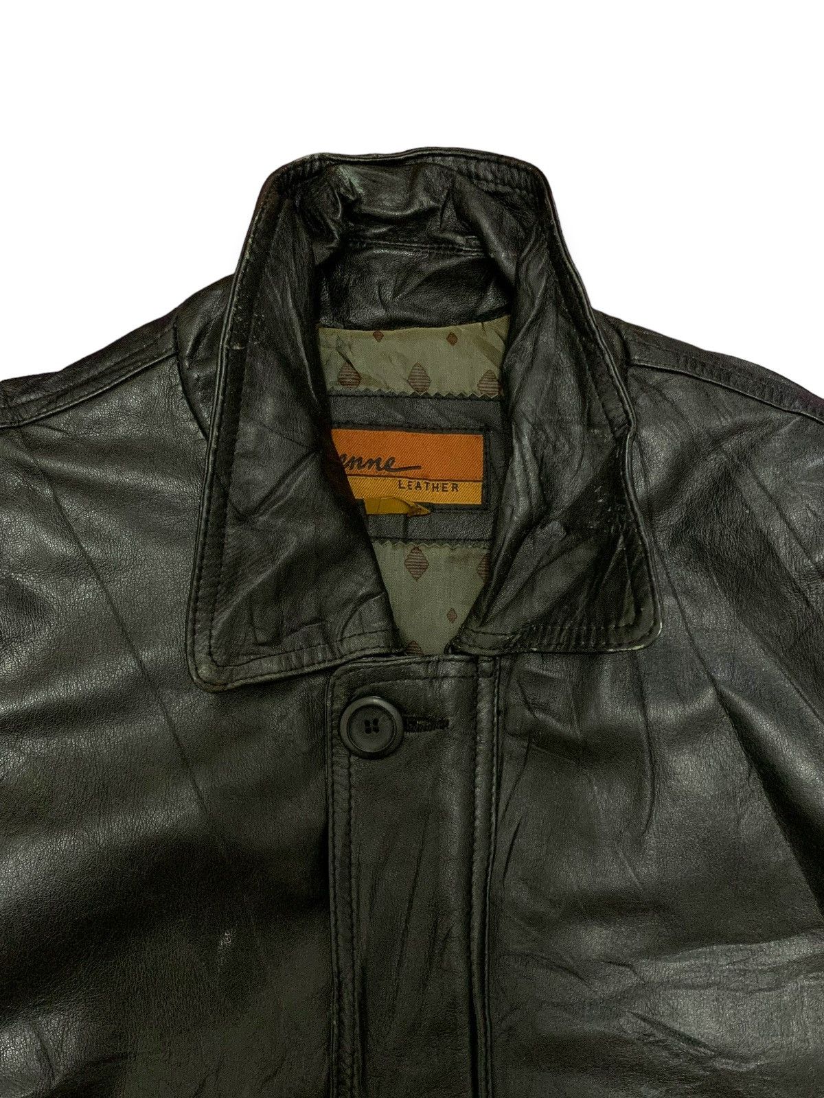 Genuine Leather Vintage 90s ItalianMens Leather Jacket Size US L / EU 52-54 / 3 - 5 Thumbnail