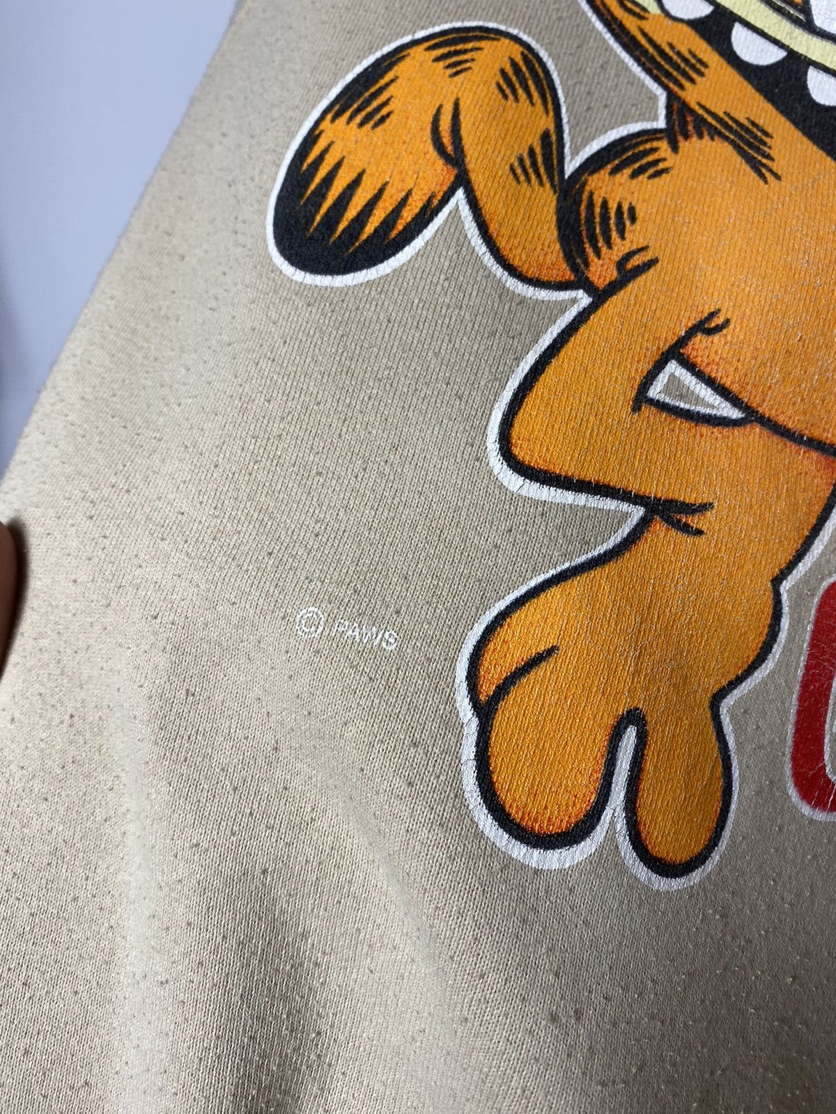 Vintage Vintage 90s Screen Stars Garfield Paws big logo hoodie Size US XL / EU 56 / 4 - 3 Thumbnail