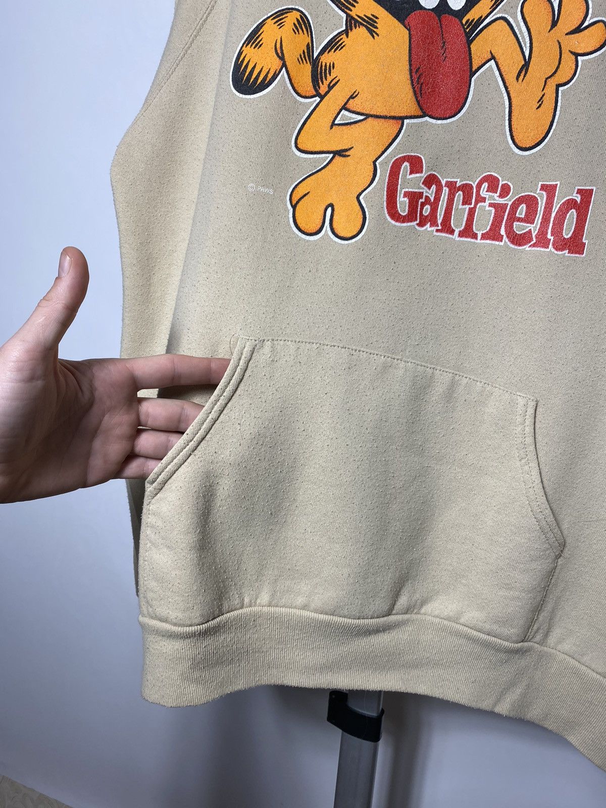 Vintage Vintage 90s Screen Stars Garfield Paws big logo hoodie Size US XL / EU 56 / 4 - 5 Thumbnail