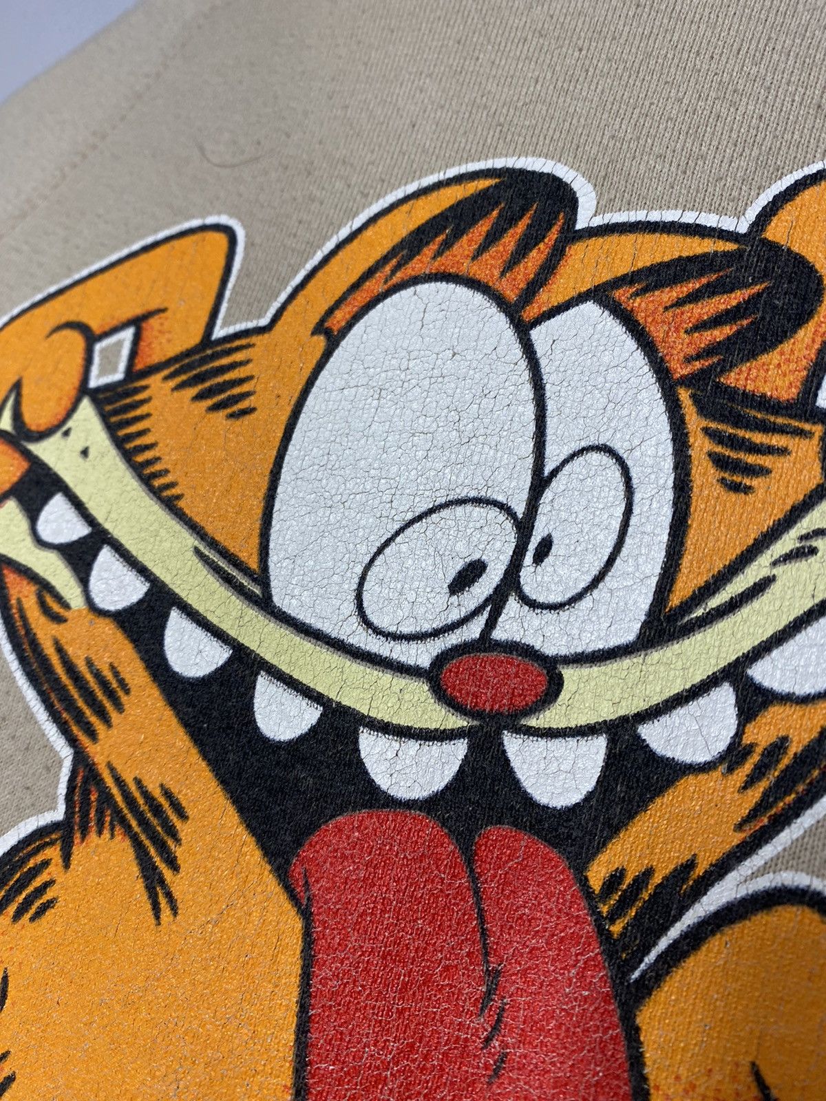 Vintage Vintage 90s Screen Stars Garfield Paws big logo hoodie Size US XL / EU 56 / 4 - 4 Thumbnail