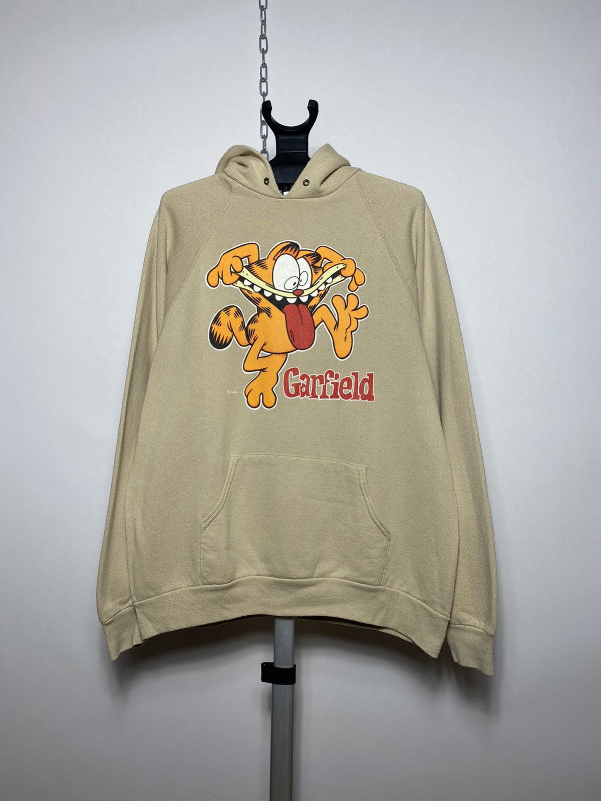 Vintage Vintage 90s Screen Stars Garfield Paws big logo hoodie Size US XL / EU 56 / 4 - 1 Thumbnail