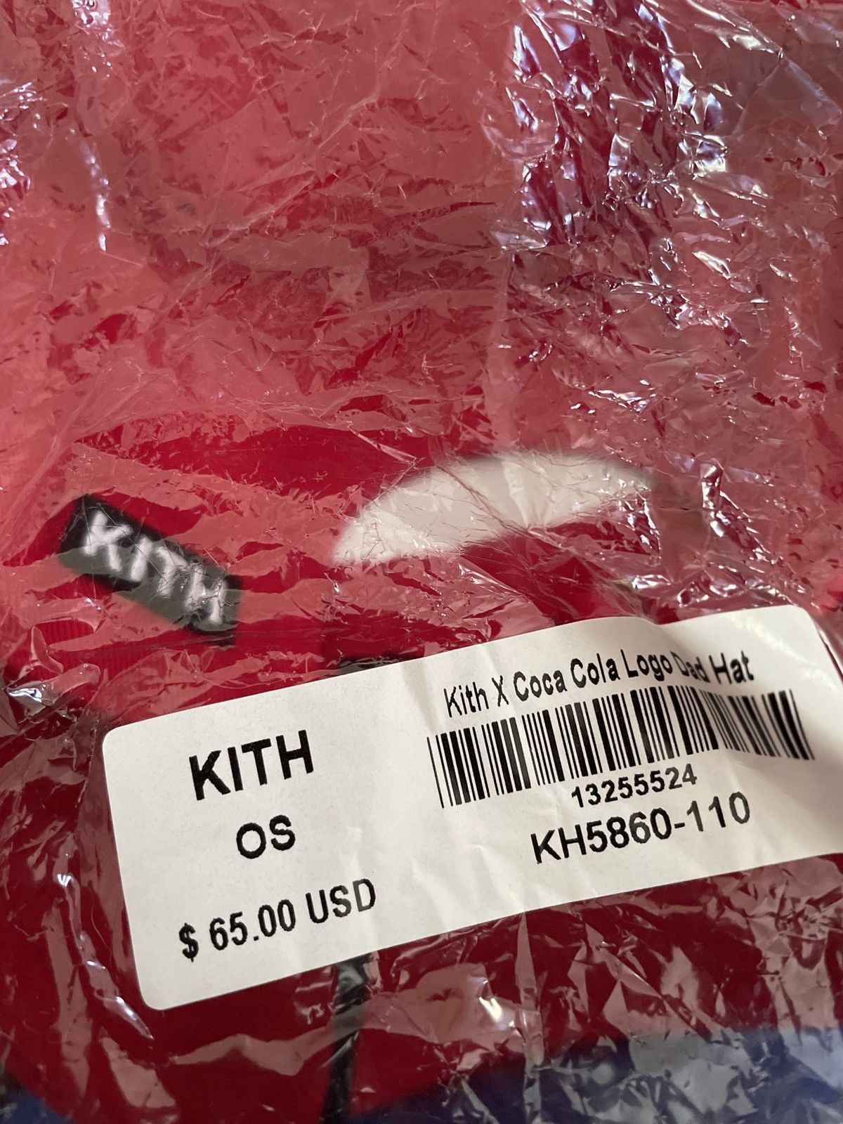 Coca Cola × Kith Kith Coca Cola Classic Script Logo Hat Size ONE SIZE - 3 Thumbnail