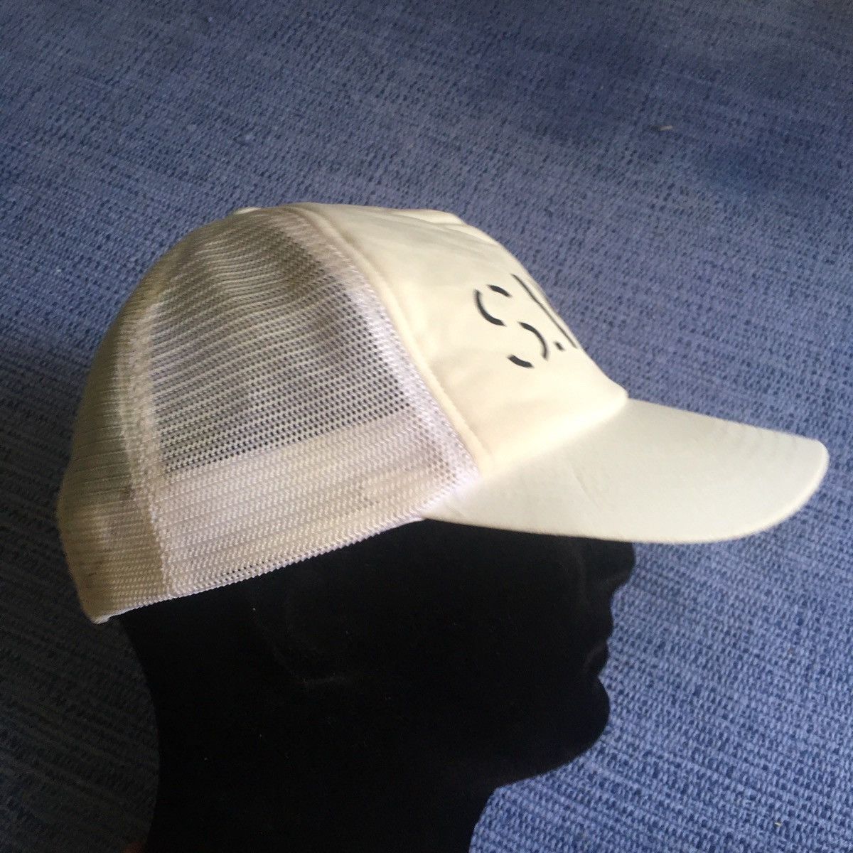 Japanese Brand stencil logo white hat Size ONE SIZE - 2 Thumbnail