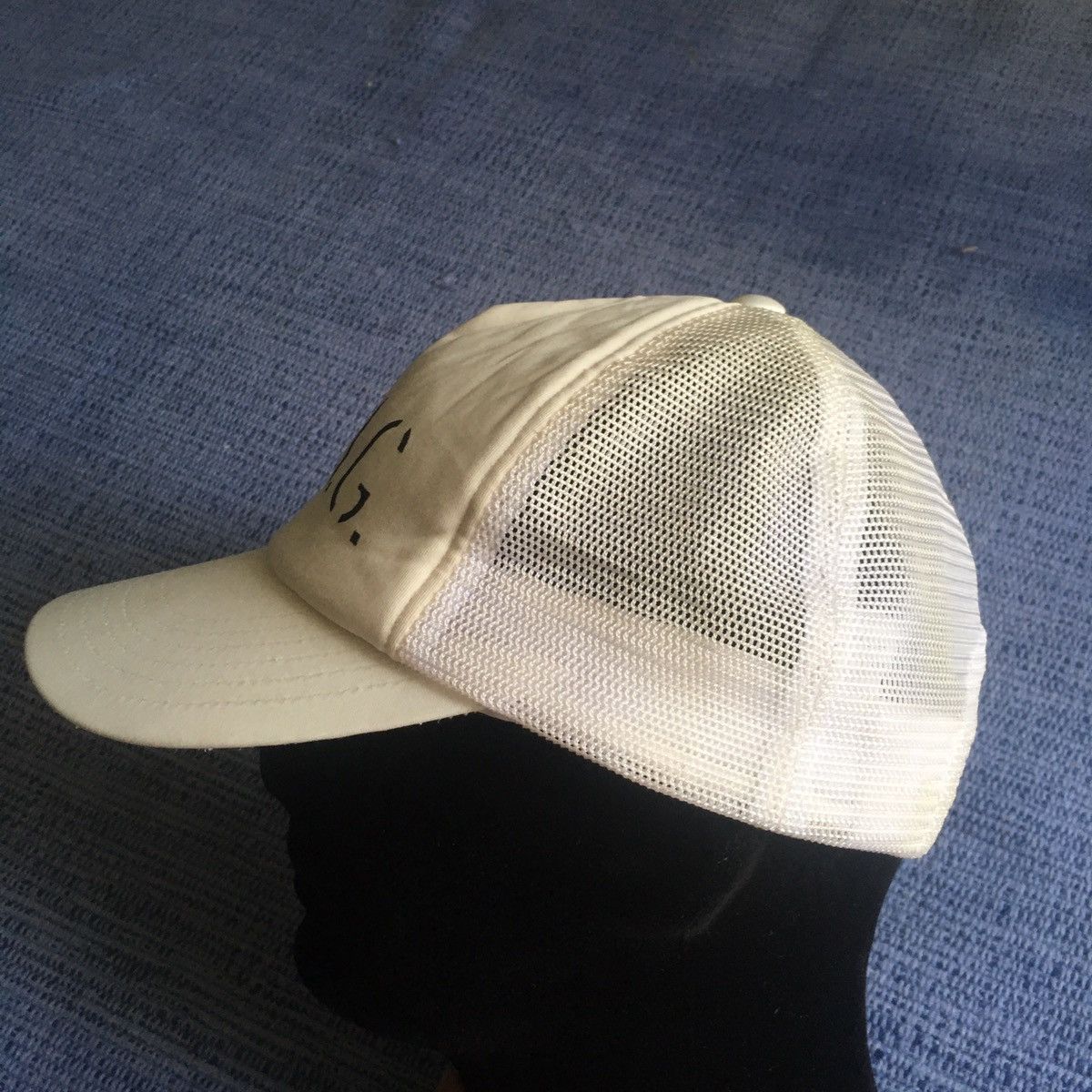 Japanese Brand stencil logo white hat Size ONE SIZE - 4 Thumbnail