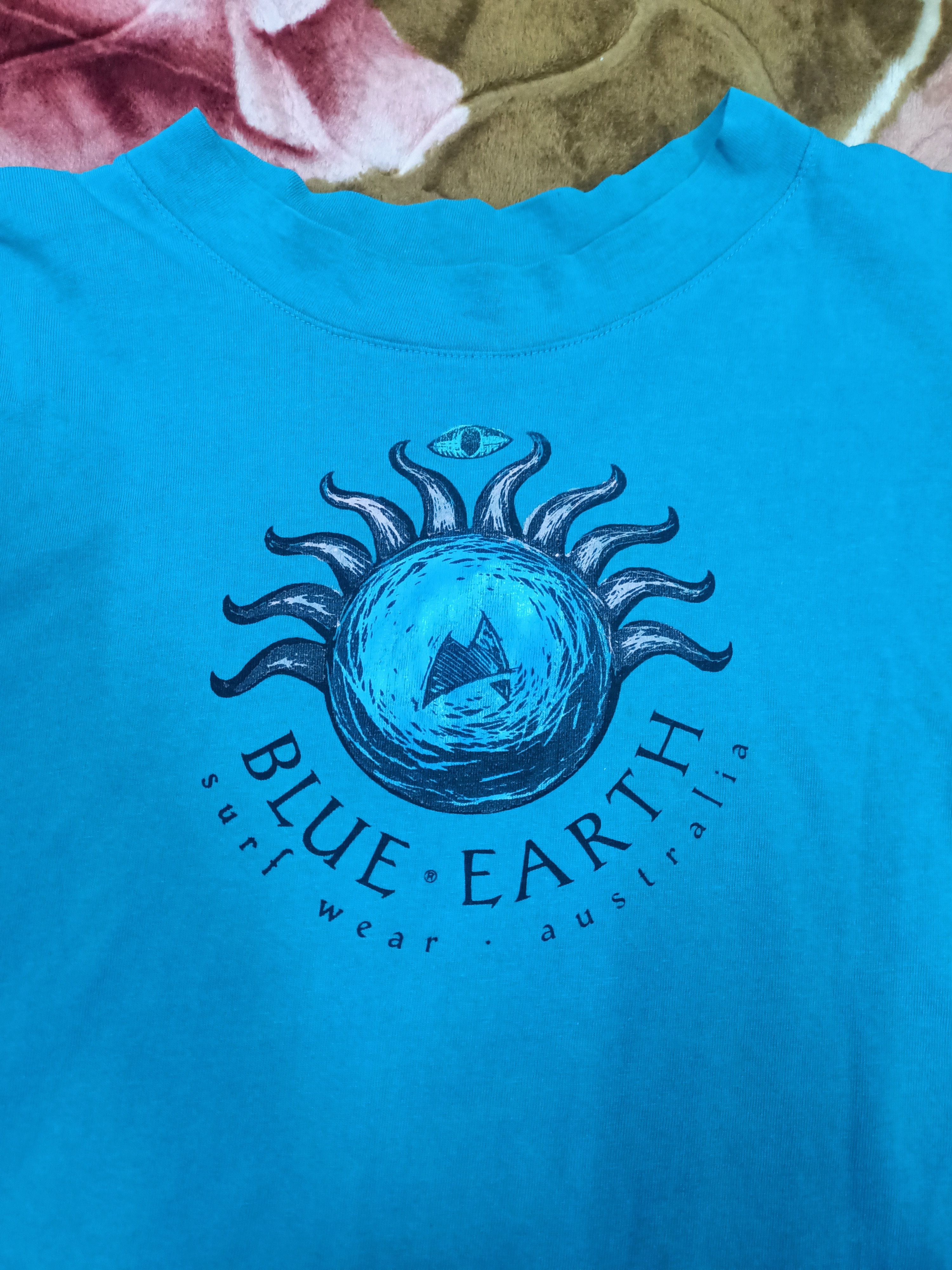 Vintage Vintage Rare Blue Earth Australia Surf Wear Size US XL / EU 56 / 4 - 4 Thumbnail