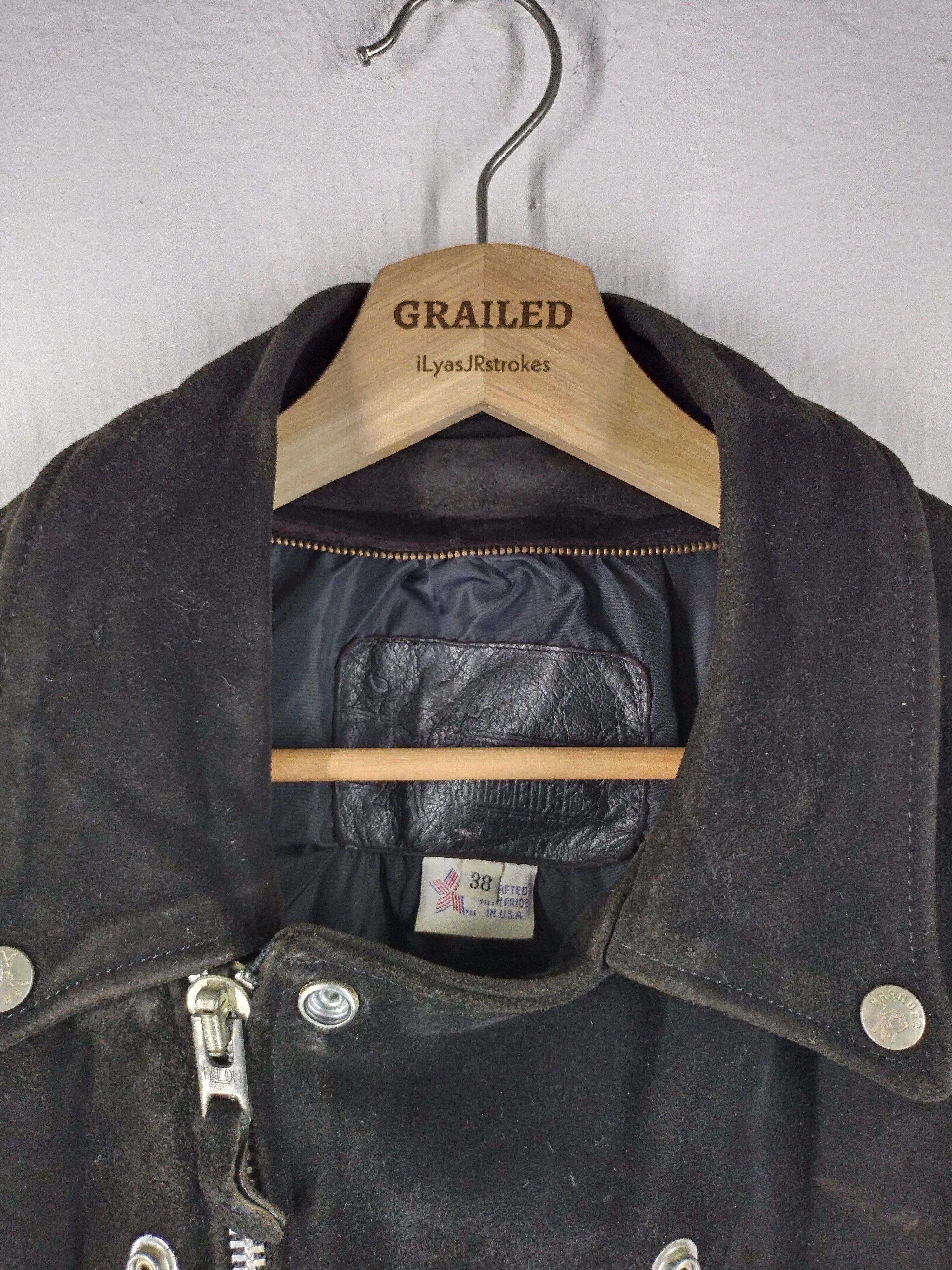 Branded Leather Vintage Branded Leather Garments Double Collar Jacket Size US M / EU 48-50 / 2 - 24 Thumbnail