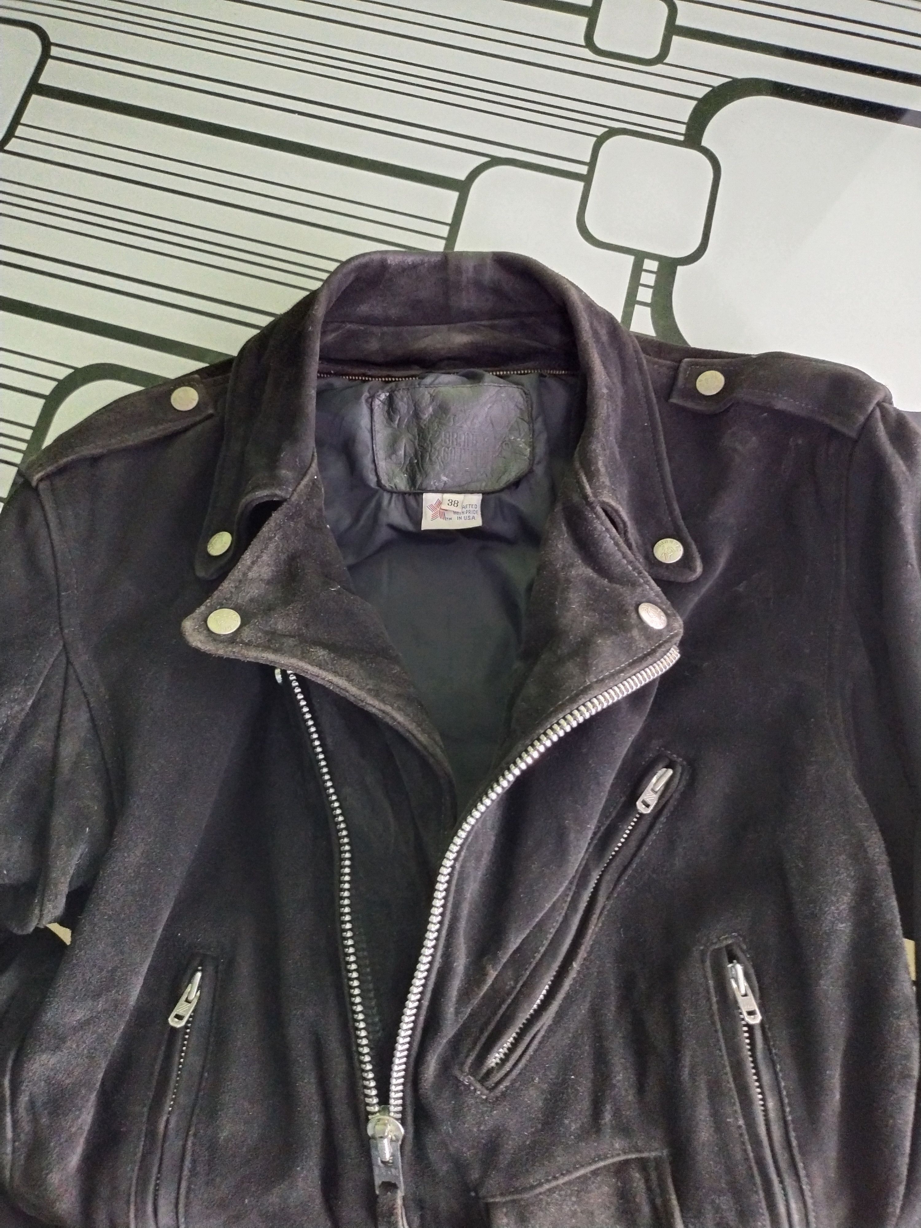 Branded Leather Vintage Branded Leather Garments Double Collar Jacket Size US M / EU 48-50 / 2 - 8 Thumbnail
