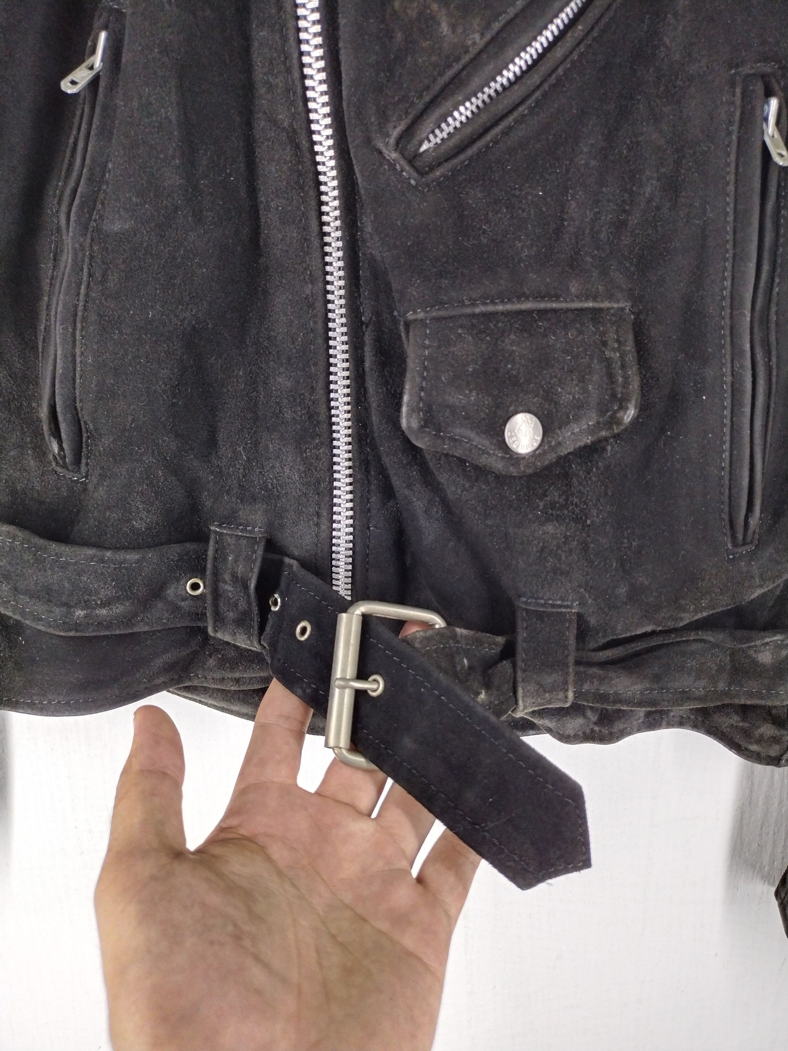 Branded Leather Vintage Branded Leather Garments Double Collar Jacket Size US M / EU 48-50 / 2 - 5 Thumbnail