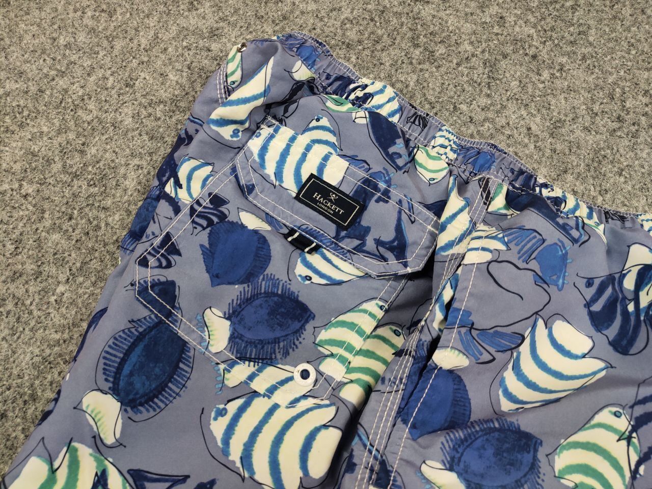 Hackett Hackett London Casual Hawaiian Blue Art Shorts Size US 32 / EU 48 - 11 Thumbnail