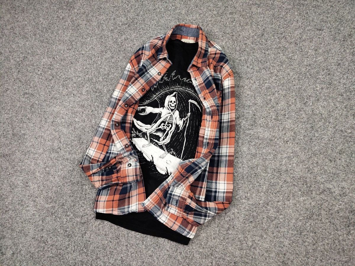 Flannel Vintage Flannel Shirt Travis Scott Style Size US L / EU 52-54 / 3 - 9 Thumbnail