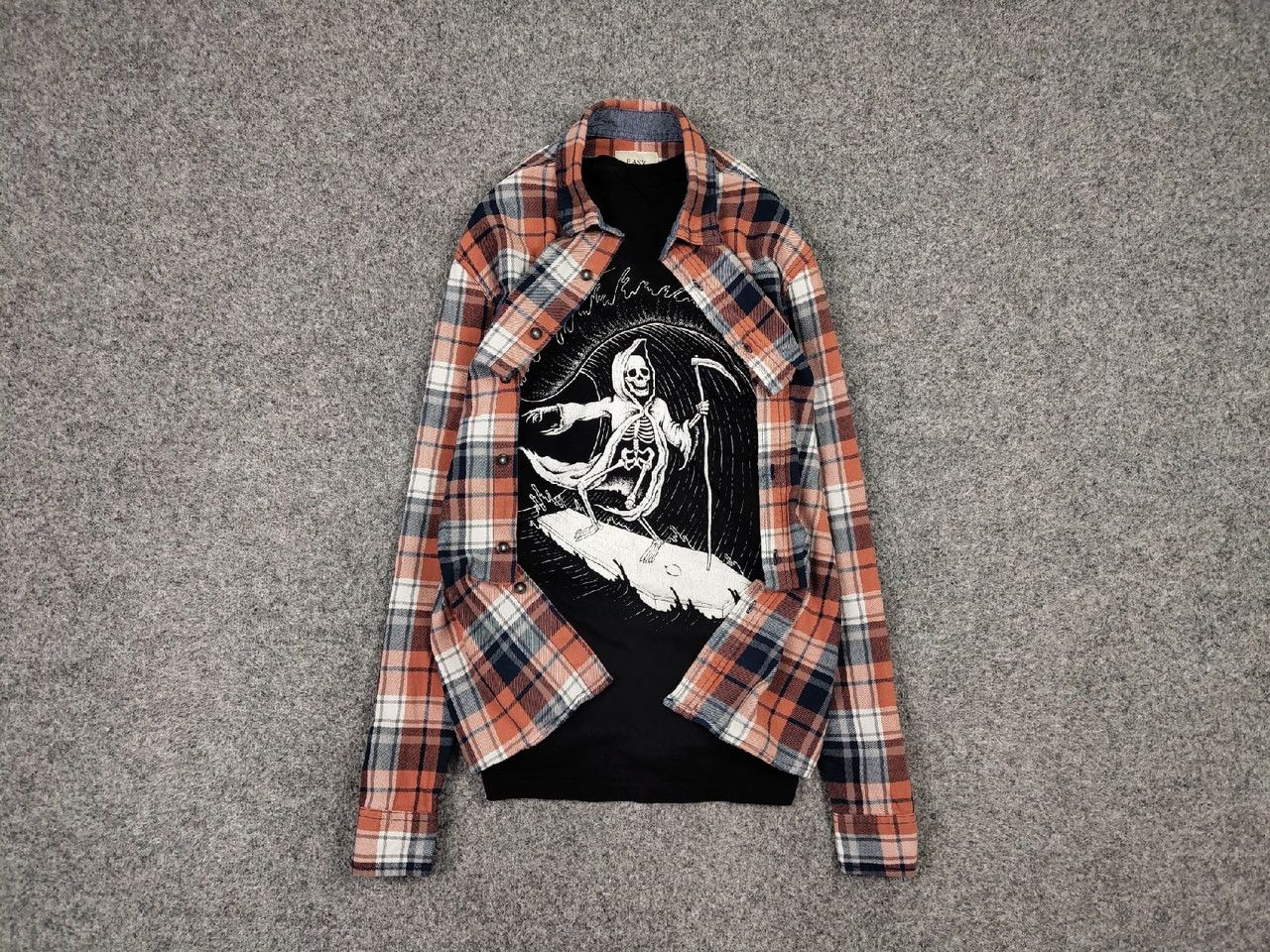 Flannel Vintage Flannel Shirt Travis Scott Style Size US L / EU 52-54 / 3 - 1 Thumbnail