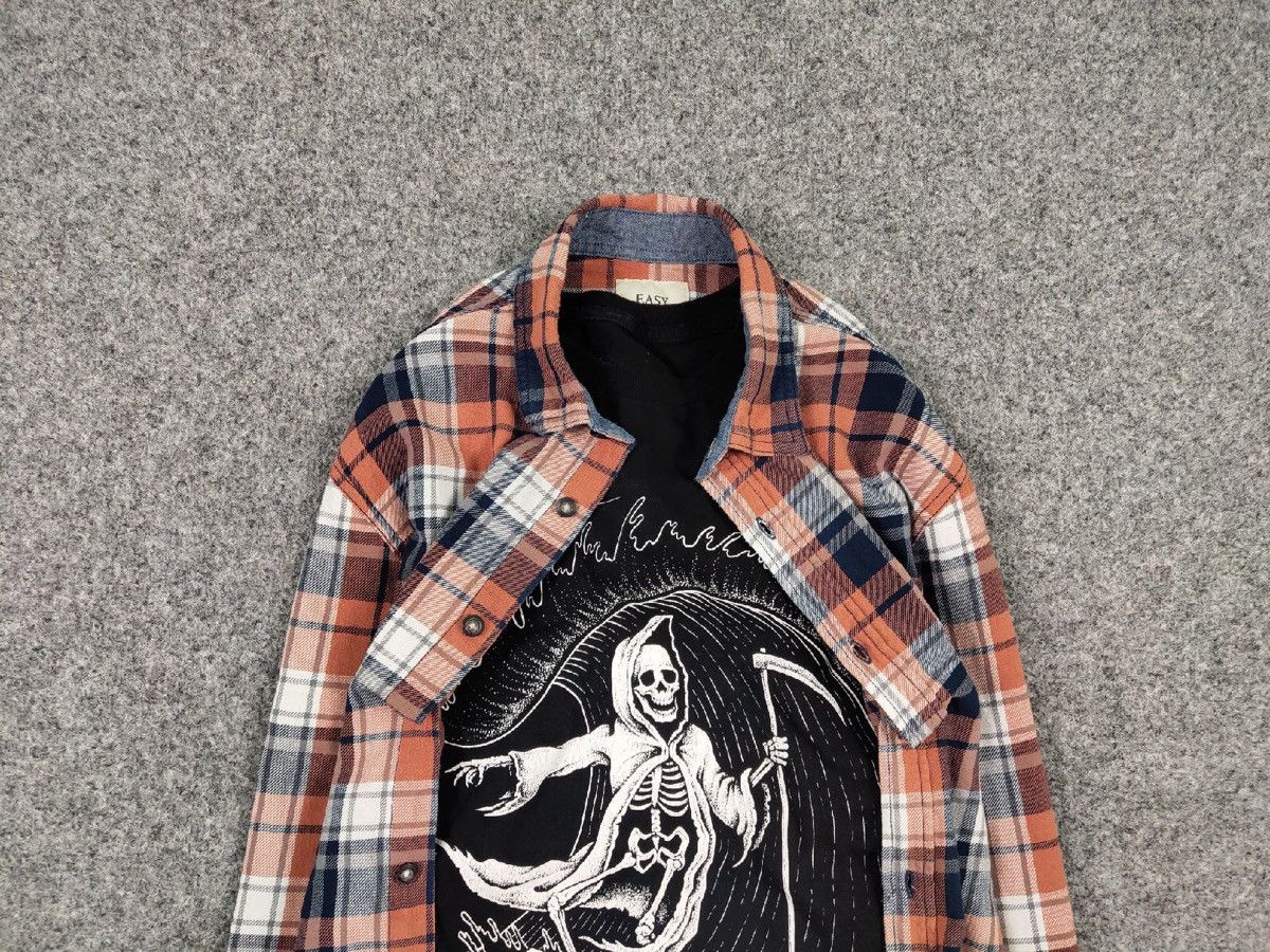 Flannel Vintage Flannel Shirt Travis Scott Style Size US L / EU 52-54 / 3 - 4 Thumbnail