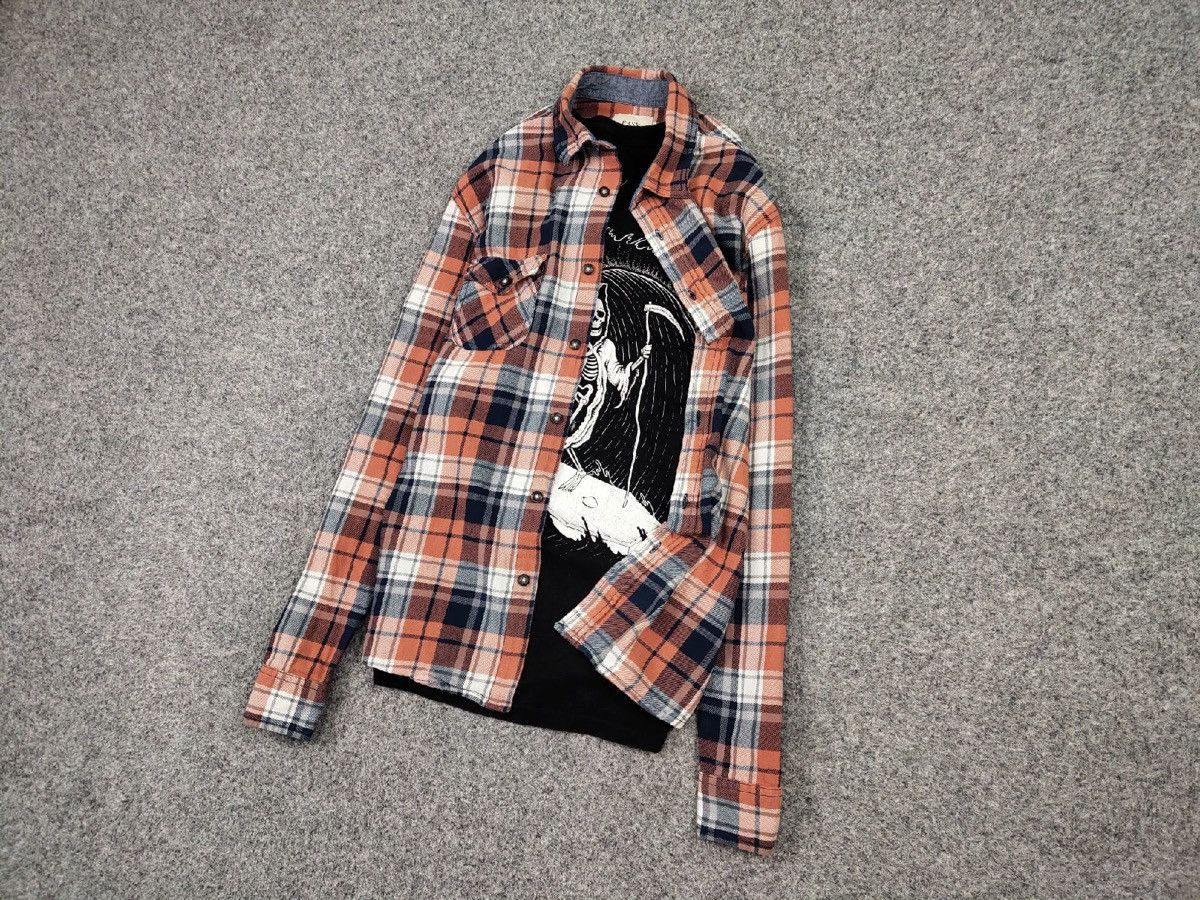Flannel Vintage Flannel Shirt Travis Scott Style Size US L / EU 52-54 / 3 - 7 Thumbnail