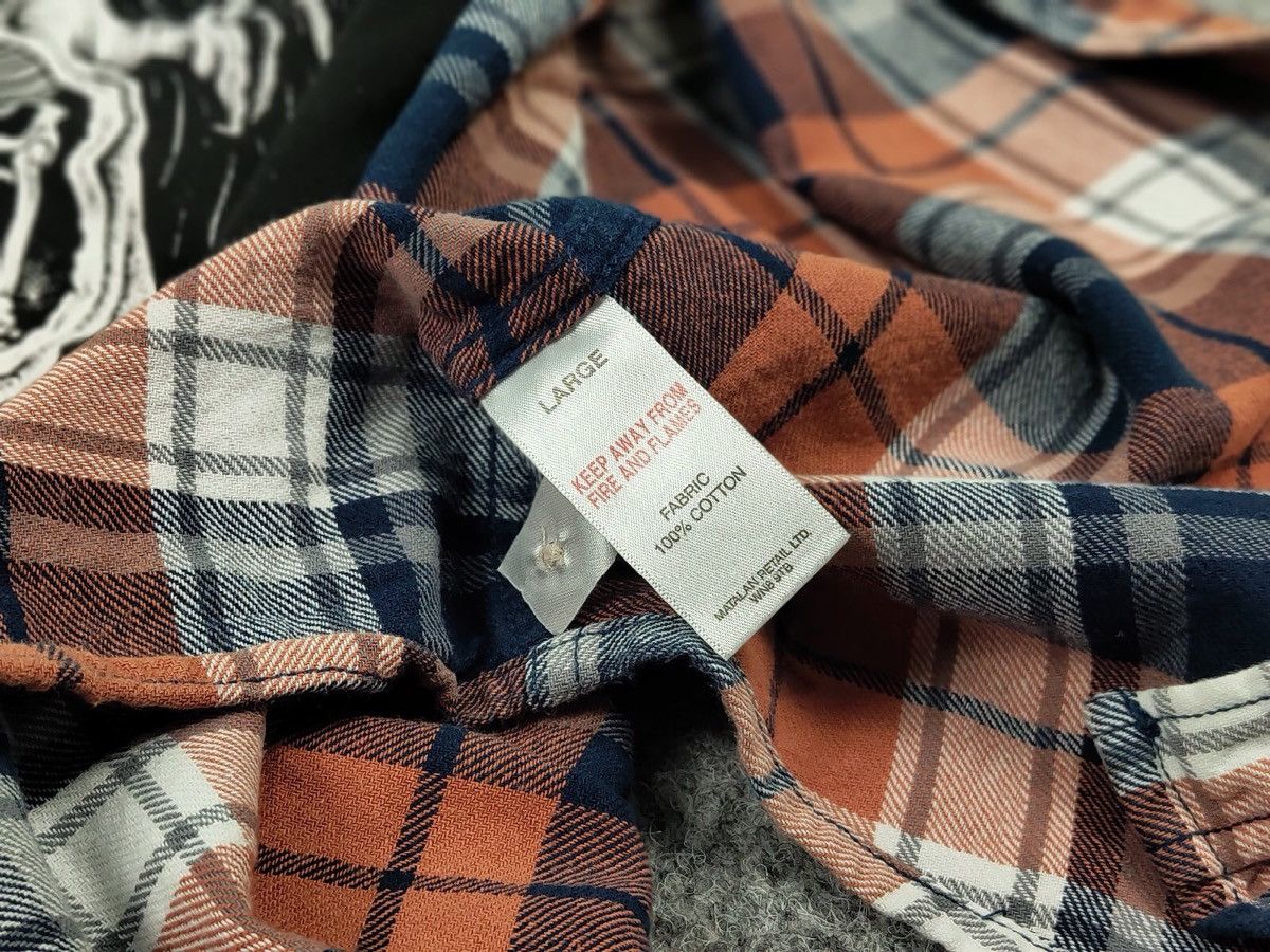 Flannel Vintage Flannel Shirt Travis Scott Style Size US L / EU 52-54 / 3 - 13 Thumbnail