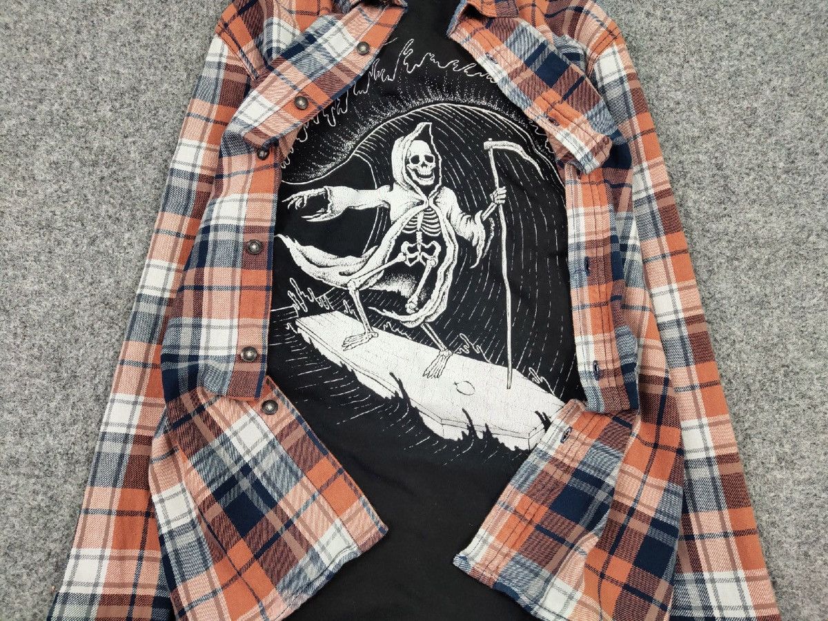 Flannel Vintage Flannel Shirt Travis Scott Style Size US L / EU 52-54 / 3 - 6 Thumbnail