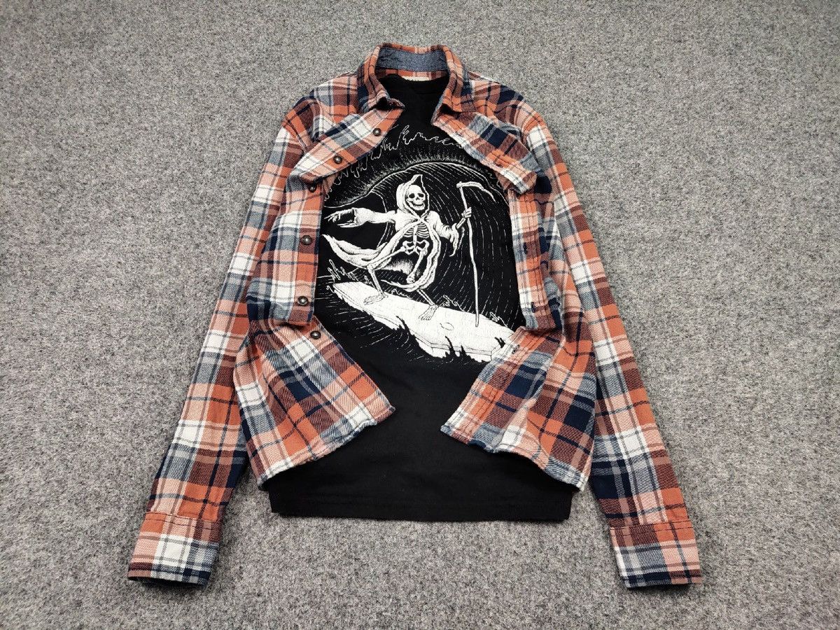 Flannel Vintage Flannel Shirt Travis Scott Style Size US L / EU 52-54 / 3 - 2 Thumbnail