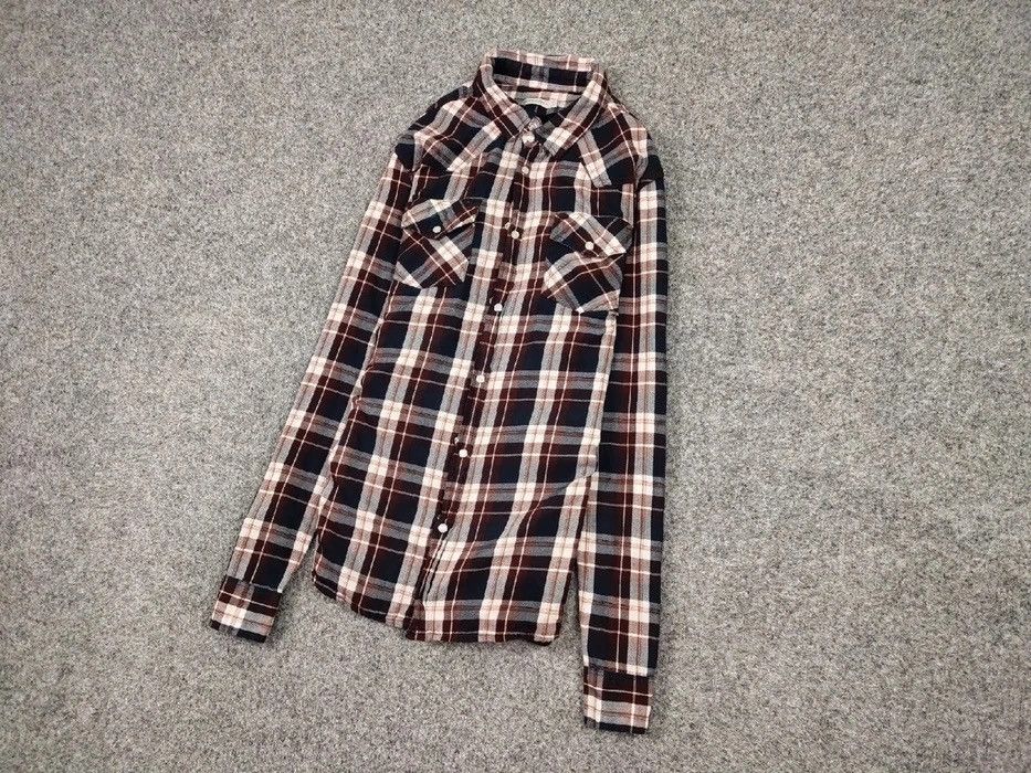 Flannel Vintage Flannel Shirt Checkered Travis Scott Style Size US L / EU 52-54 / 3 - 8 Thumbnail