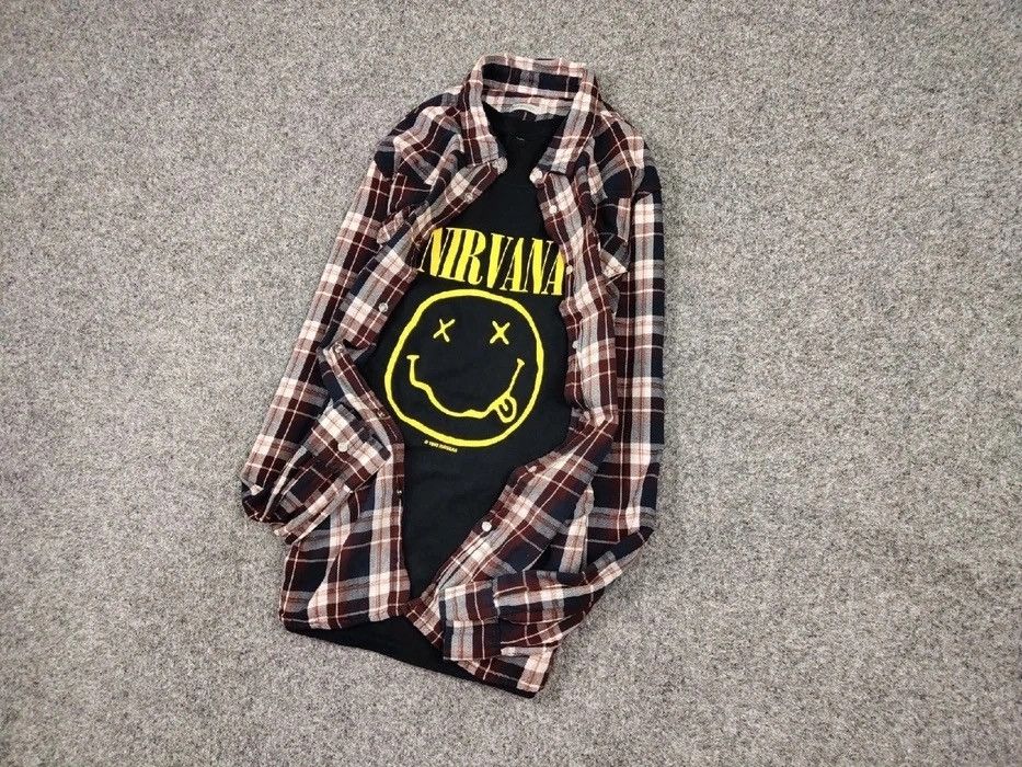 Flannel Vintage Flannel Shirt Checkered Travis Scott Style Size US L / EU 52-54 / 3 - 9 Thumbnail
