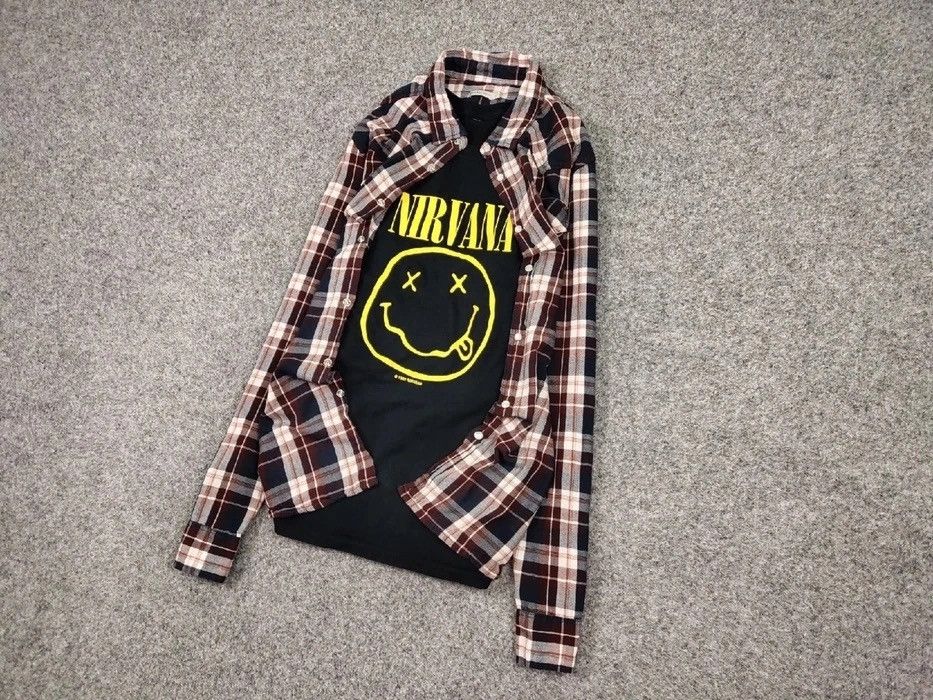 Flannel Vintage Flannel Shirt Checkered Travis Scott Style Size US L / EU 52-54 / 3 - 3 Thumbnail