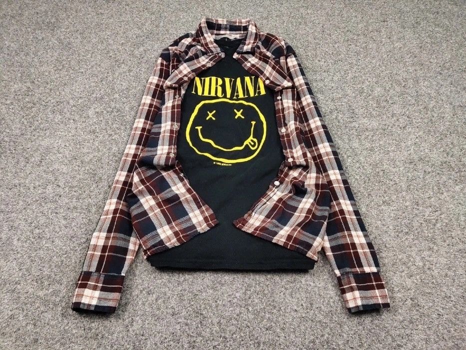 Flannel Vintage Flannel Shirt Checkered Travis Scott Style Size US L / EU 52-54 / 3 - 2 Thumbnail