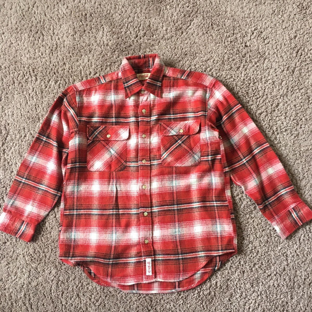Vintage red plaid flannel Size US M / EU 48-50 / 2 - 1 Thumbnail