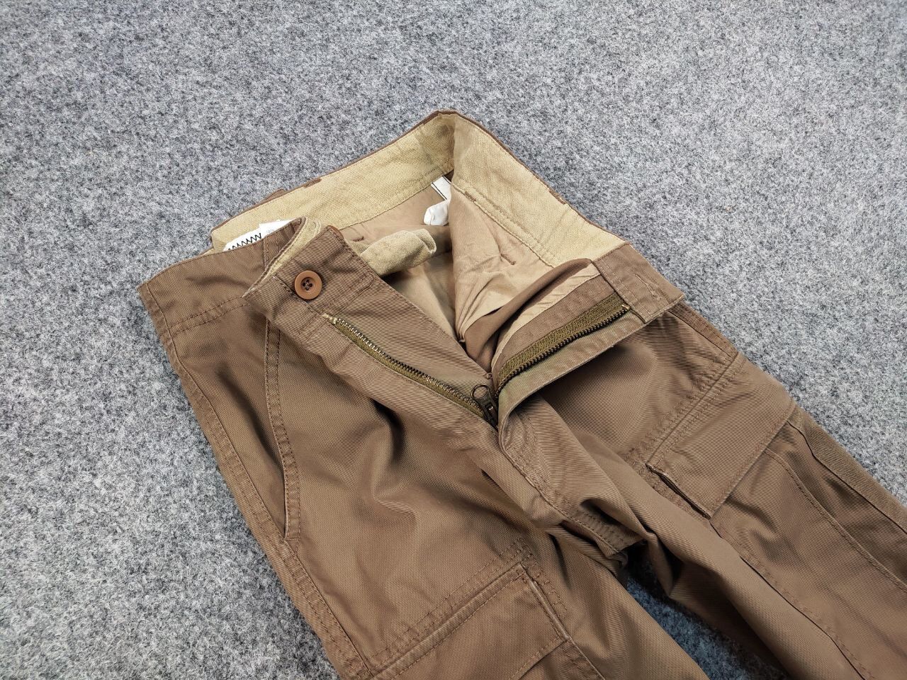 Japanese Brand Vintage 90's Japanese Wolsey Brown Cargo Pants Travis Scott Size US 34 / EU 50 - 11 Thumbnail