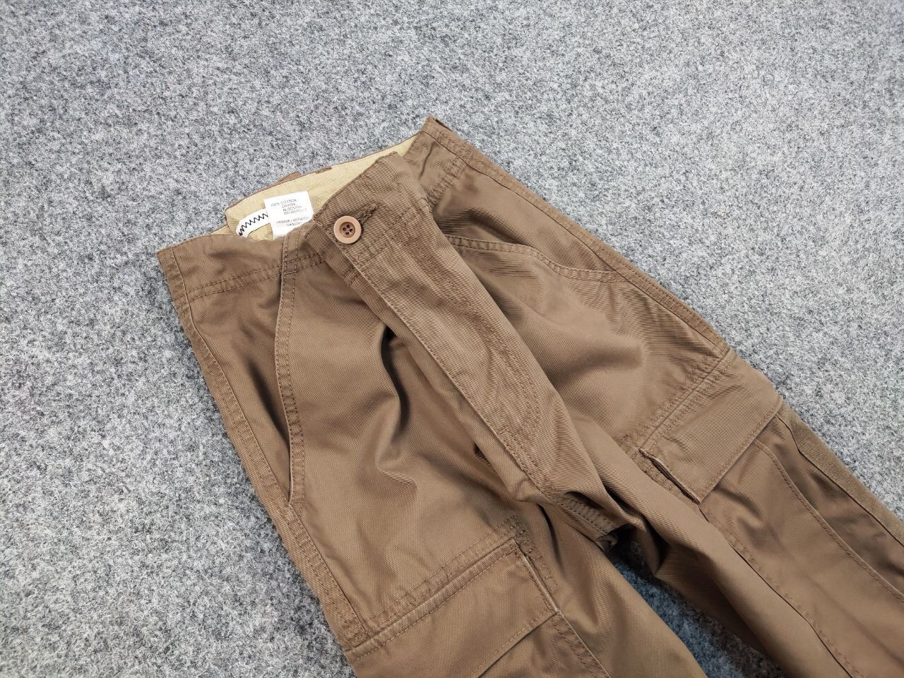 Japanese Brand Vintage 90's Japanese Wolsey Brown Cargo Pants Travis Scott Size US 34 / EU 50 - 10 Thumbnail