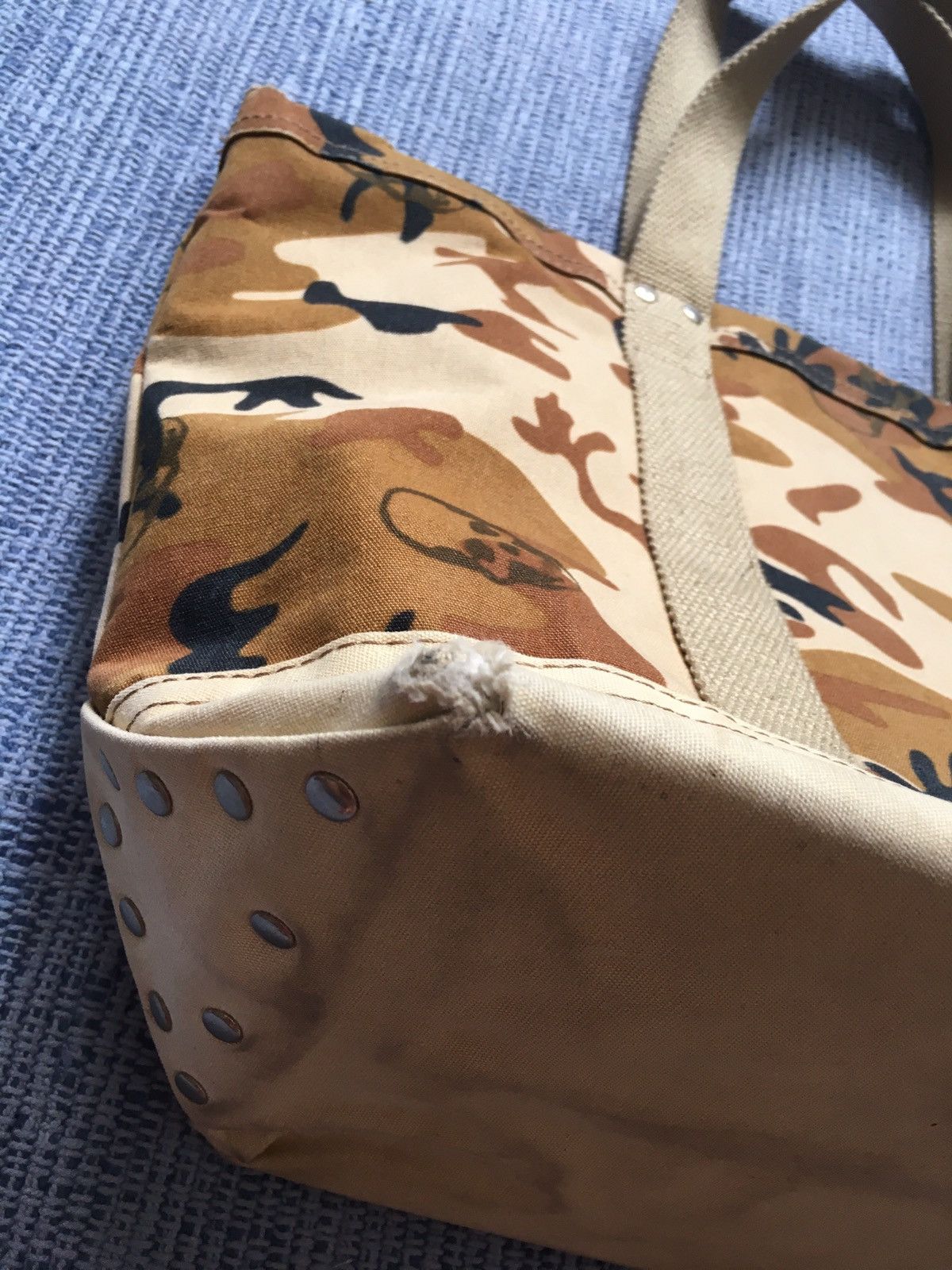 Lucien Pellat-Finet brown skull camouflage tote bag Size ONE SIZE - 4 Thumbnail