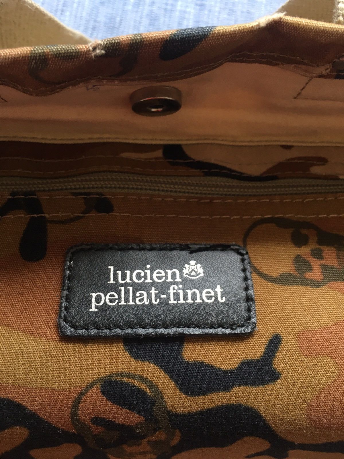 Lucien Pellat-Finet brown skull camouflage tote bag Size ONE SIZE - 8 Thumbnail