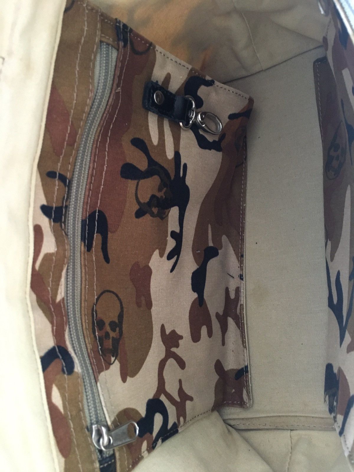 Lucien Pellat-Finet brown skull camouflage tote bag Size ONE SIZE - 10 Thumbnail