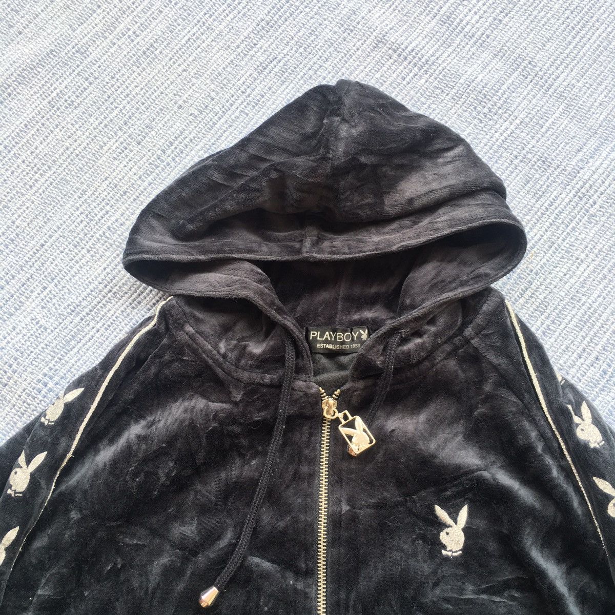 Playboy playboy valvet zipper sidetape Size US XL / EU 56 / 4 - 2 Thumbnail