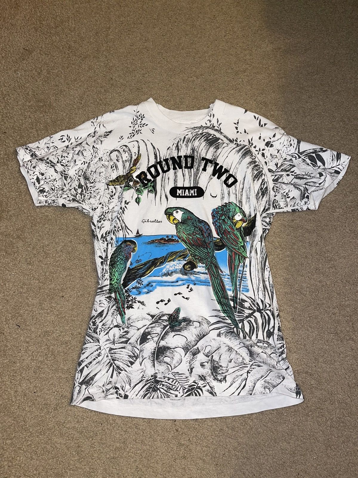 Fruit Of The Loom × Round Two × Vintage Round Two Vintage Miami Tropical Rainforest Shirt Size Large Size US L / EU 52-54 / 3 - 1 Thumbnail