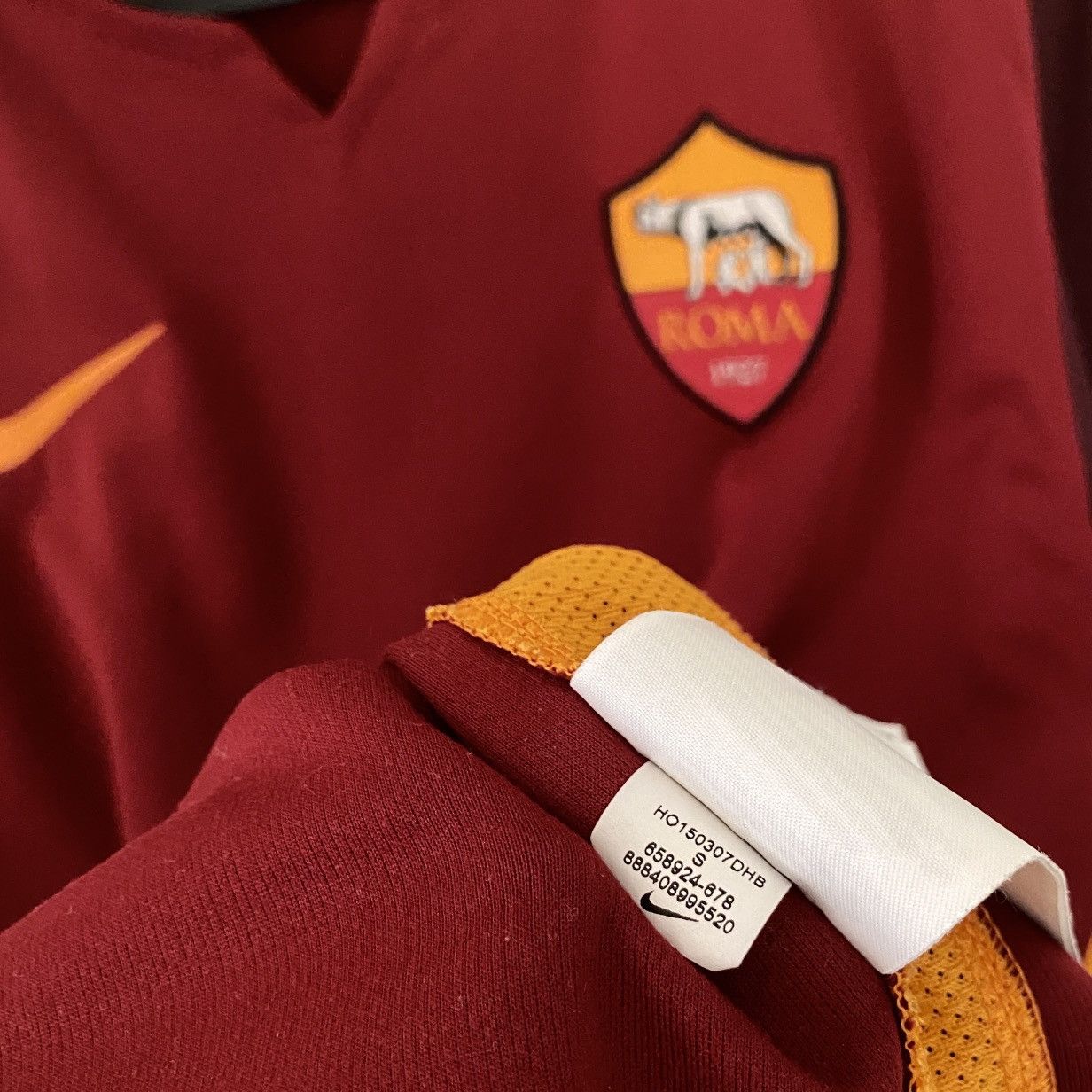 Nike 2015 2016 AS Roma Italy Nike Home Away Soccer Jersey Shirt Size US S / EU 44-46 / 1 - 5 Thumbnail
