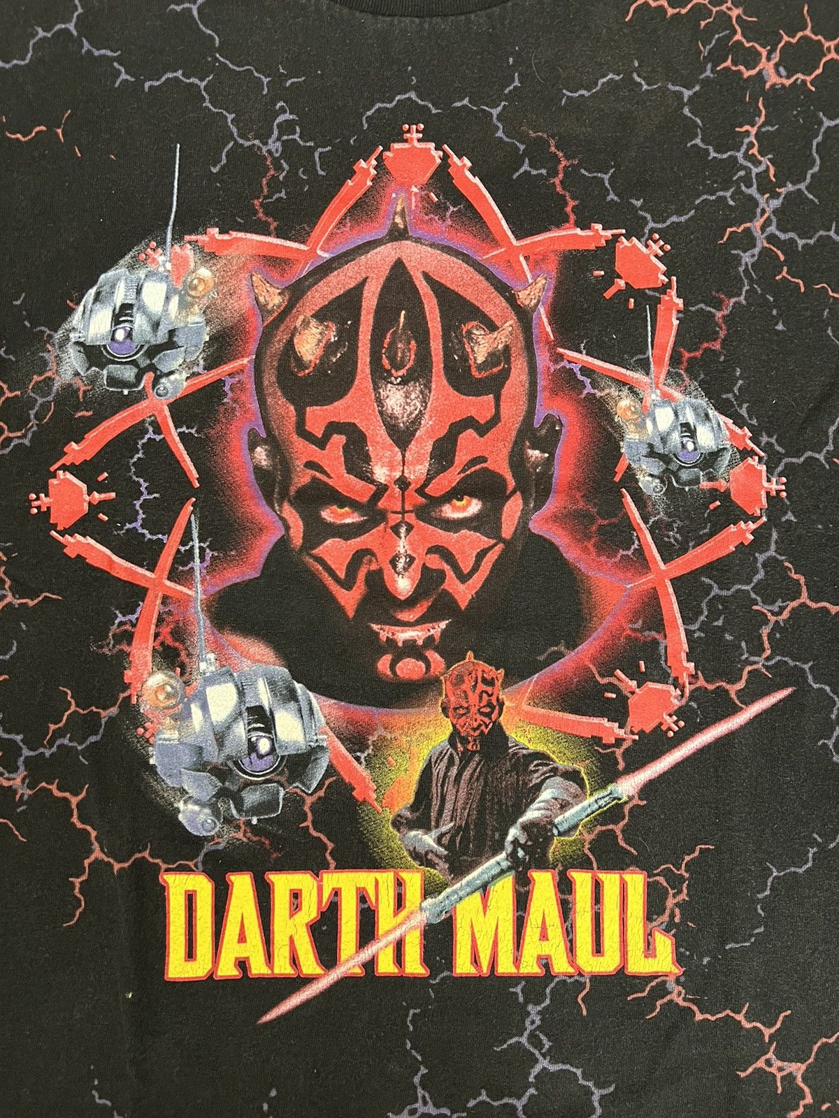 Star Wars × Vintage Darth Maul All Over Lightning Print Vintage Shirt Size US S / EU 44-46 / 1 - 2 Thumbnail
